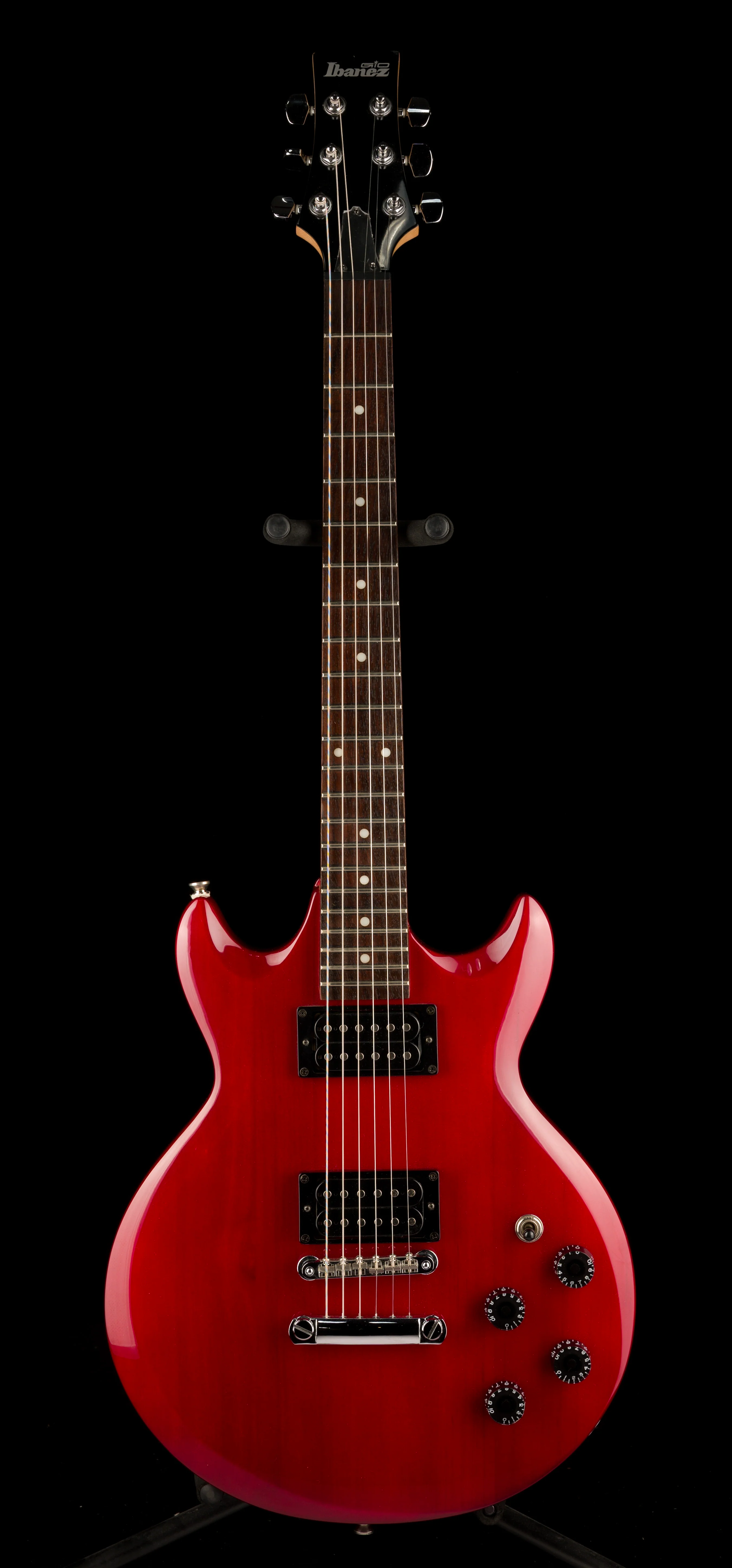 Pre Owned Ibanez GAX70 Transparent Red Electric Guitar With Gig Bag - Image 2