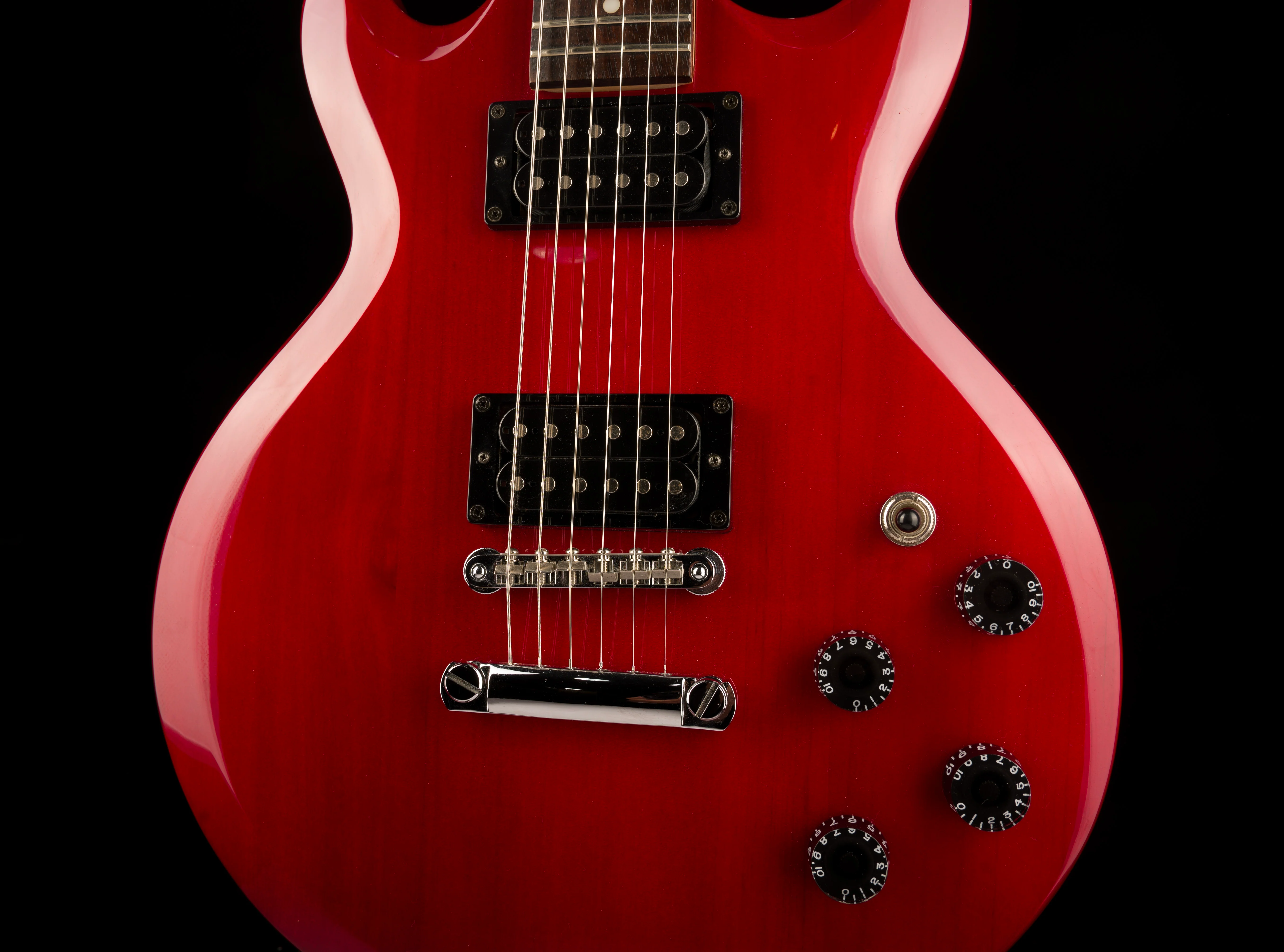 Pre Owned Ibanez GAX70 Transparent Red Electric Guitar With Gig Bag - Image 6