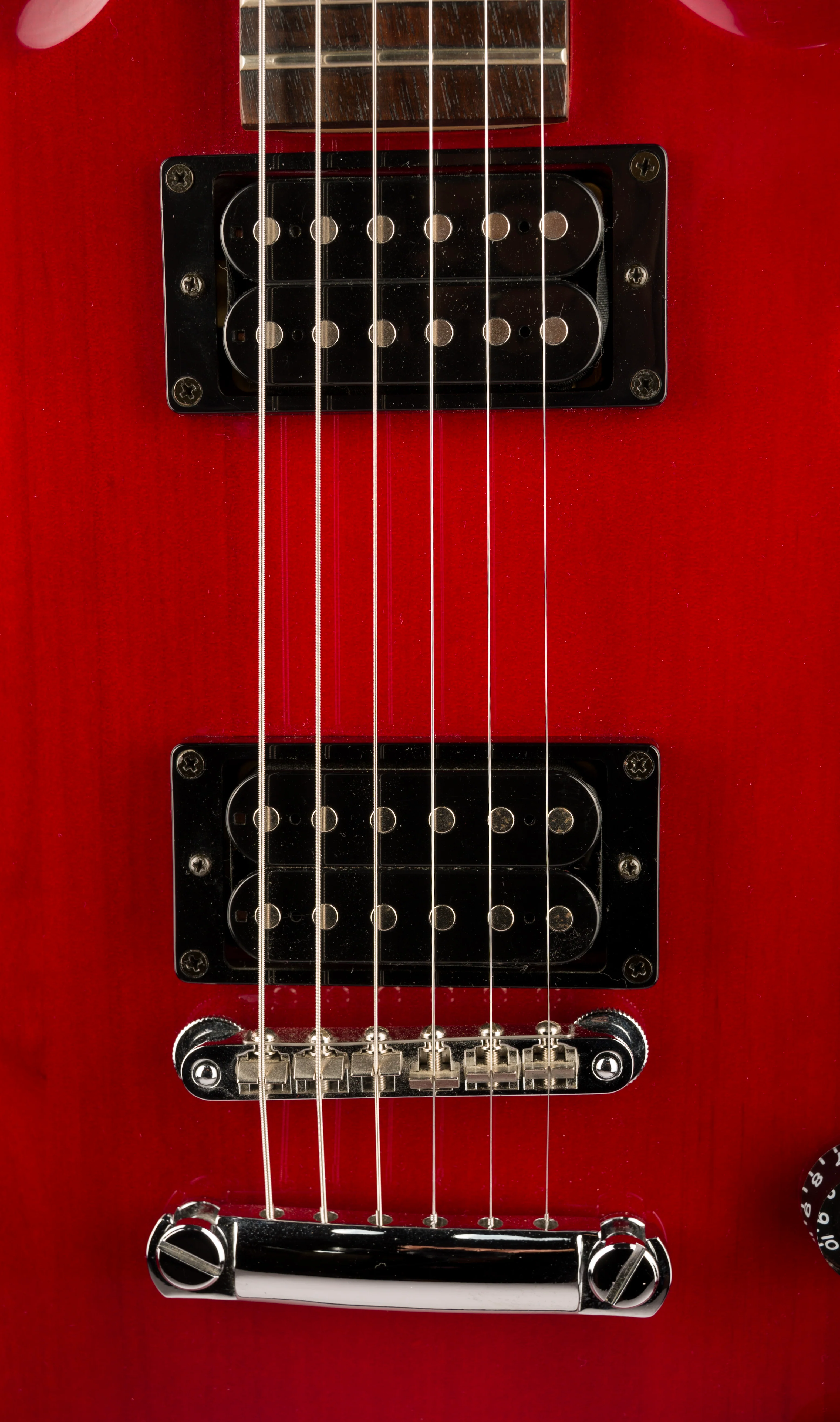 Pre Owned Ibanez GAX70 Transparent Red Electric Guitar With Gig Bag - Image 7