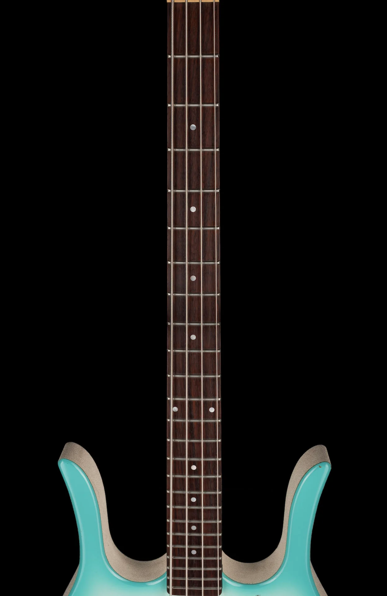 Pre Owned Jerry Jones Longhorn Bass IV Blue Burst - John Waite Collection - Image 10