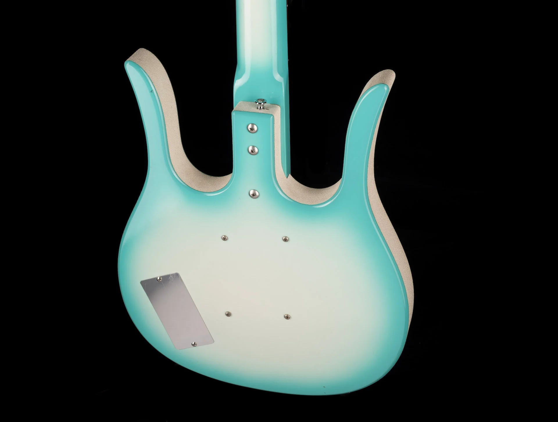 Pre Owned Jerry Jones Longhorn Bass IV Blue Burst - John Waite Collection - Image 14