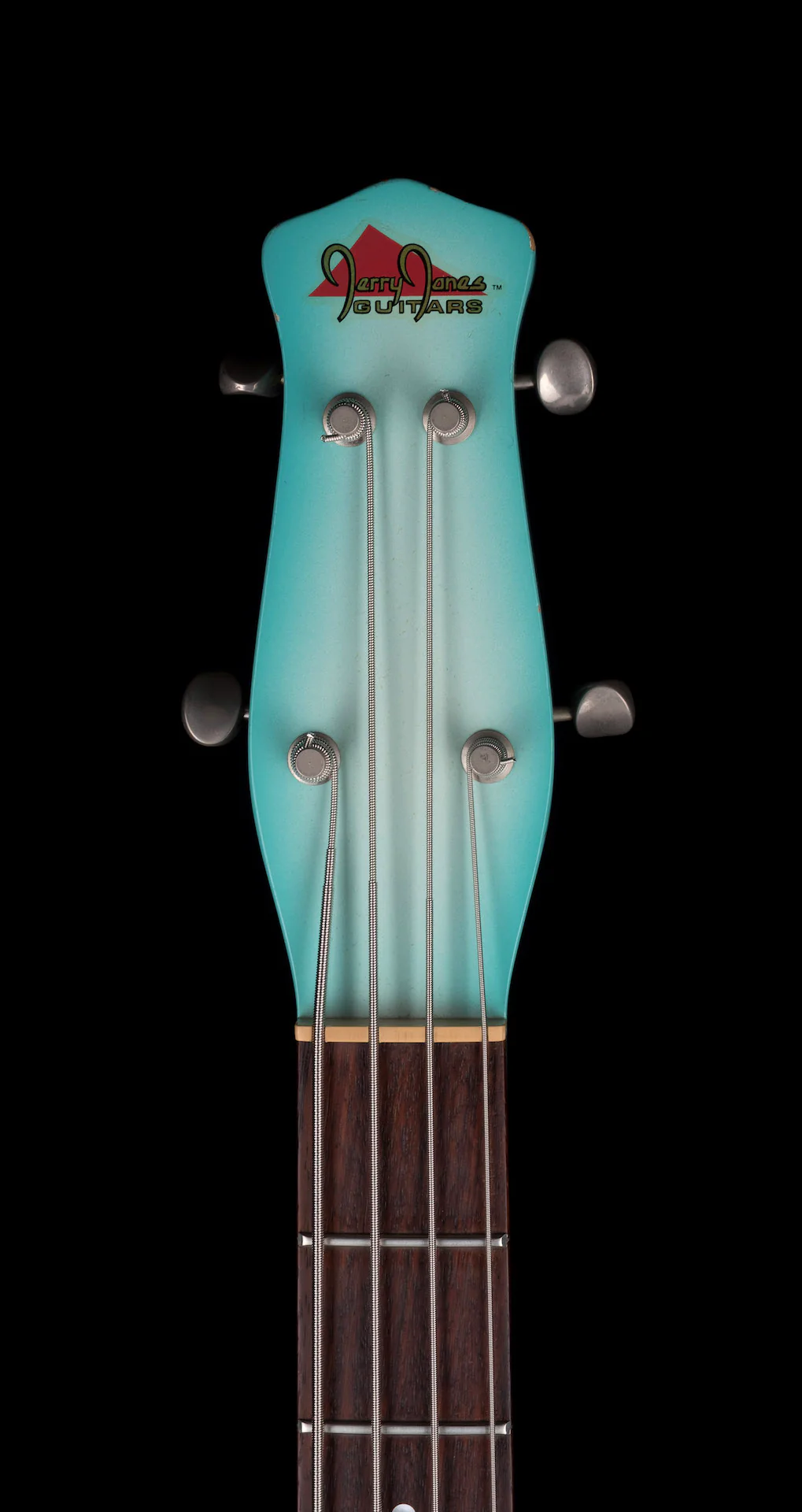 Pre Owned Jerry Jones Longhorn Bass IV Blue Burst - John Waite Collection - Image 16