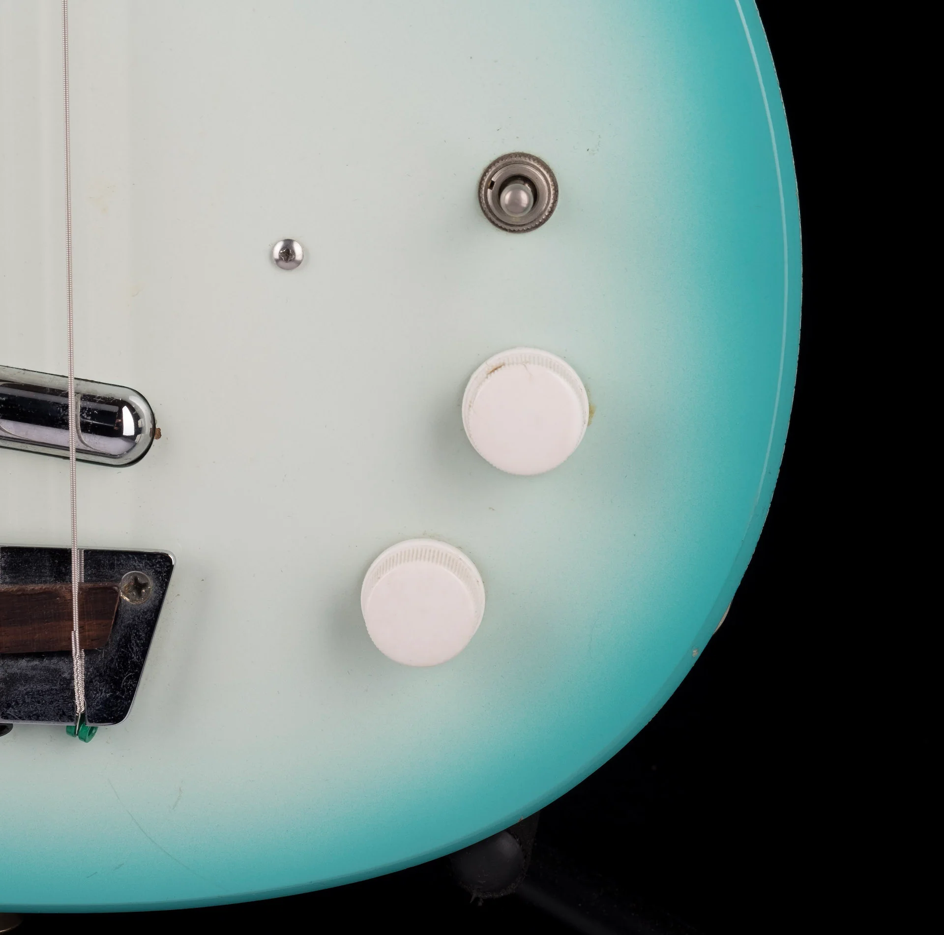 Pre Owned Jerry Jones Longhorn Bass IV Blue Burst - John Waite Collection - Image 7
