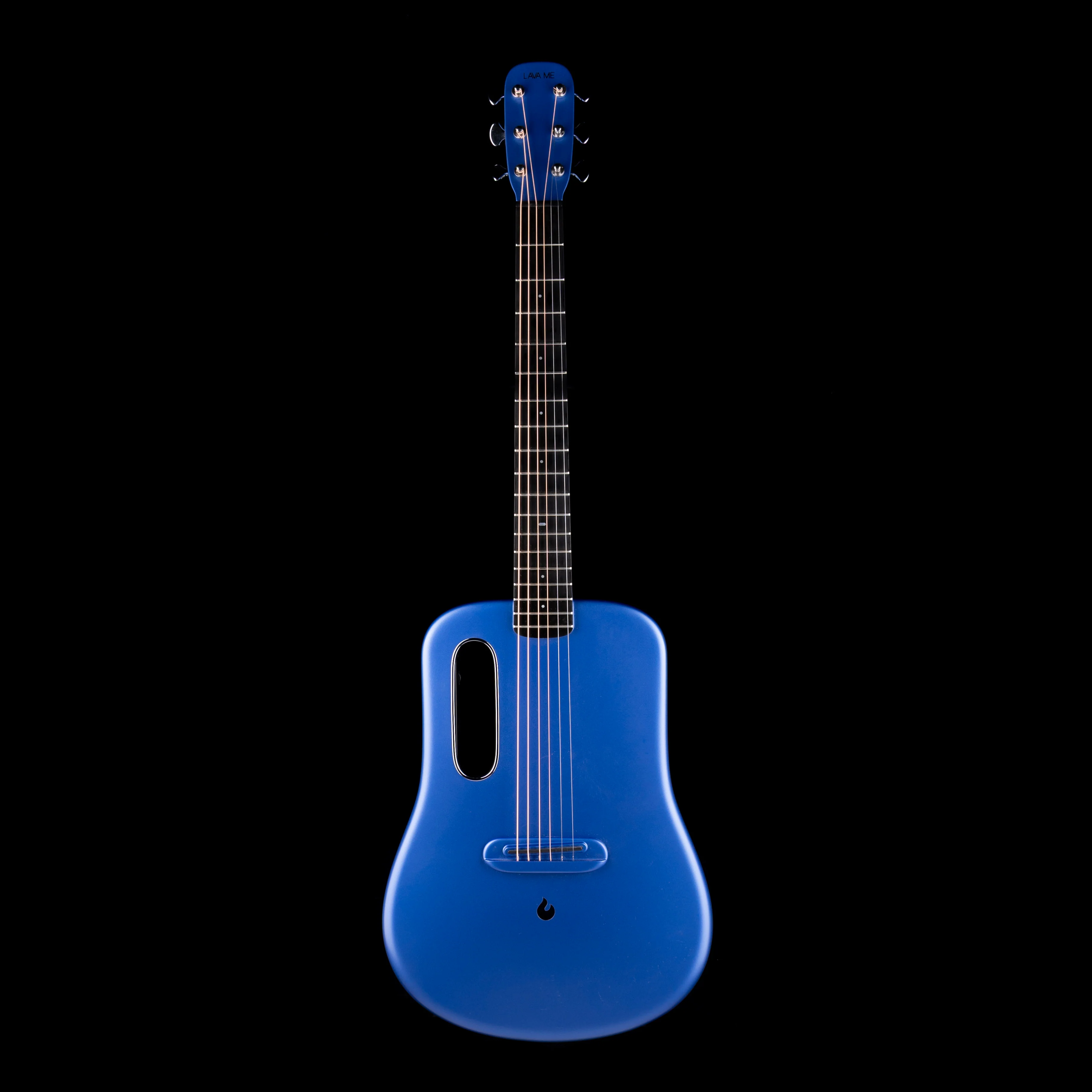 Pre Owned Lava Me 2 Blue Acoustic Electric Guitar With OSSC - Image 2
