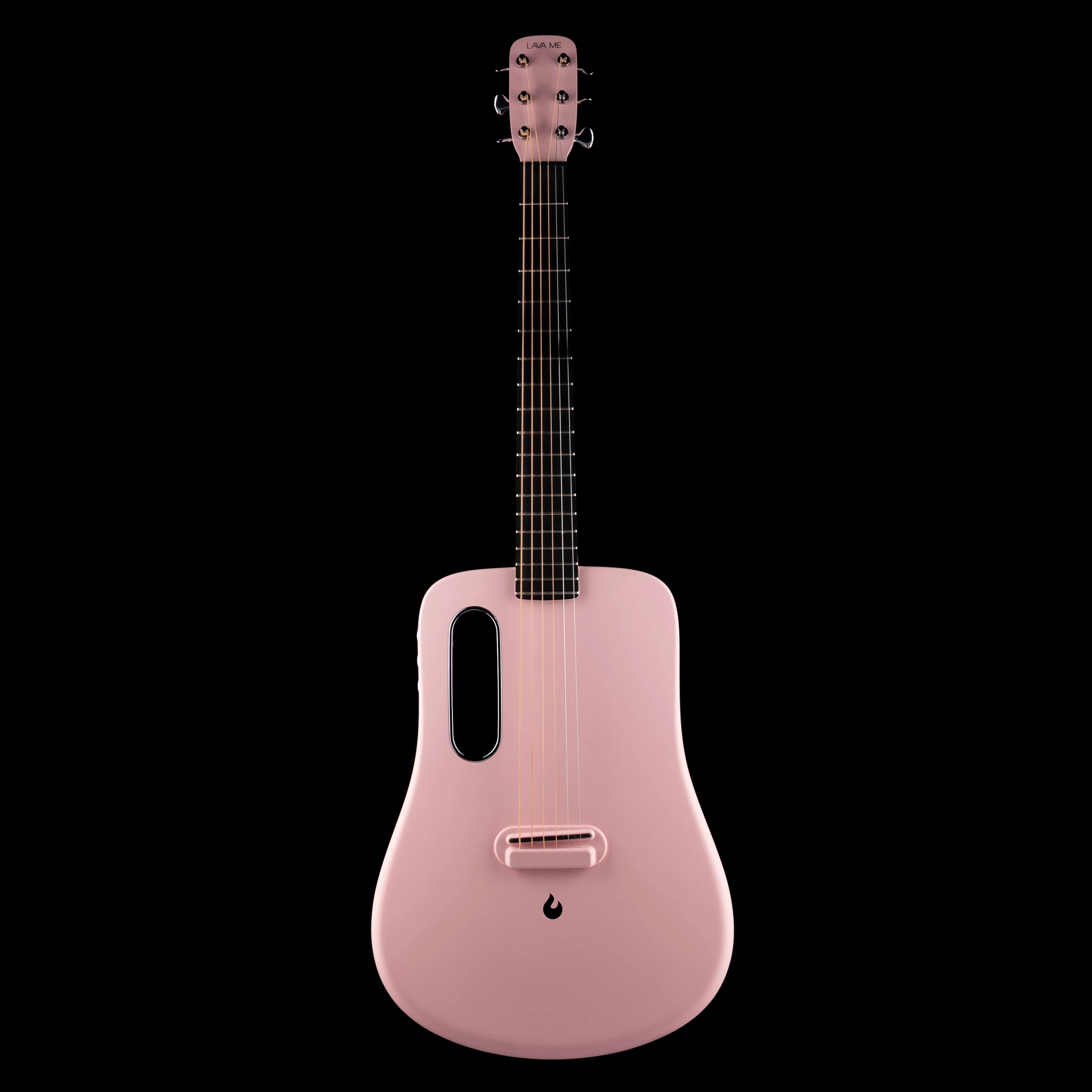 Pre Owned Lava Me 2 Pink Acoustic Electric Guitar With OSSC - Image 3