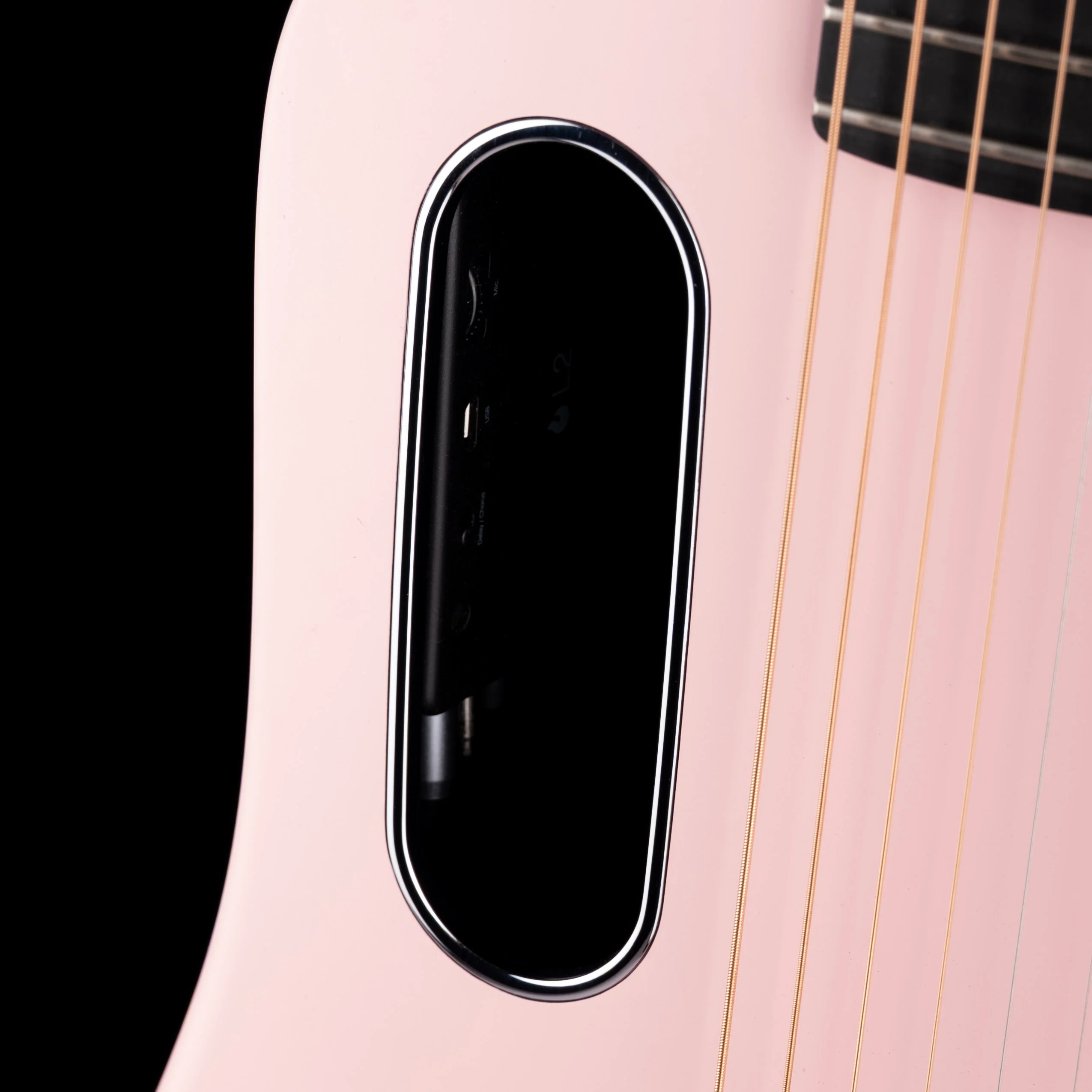 Pre Owned Lava Me 2 Pink Acoustic Electric Guitar With OSSC - Image 5