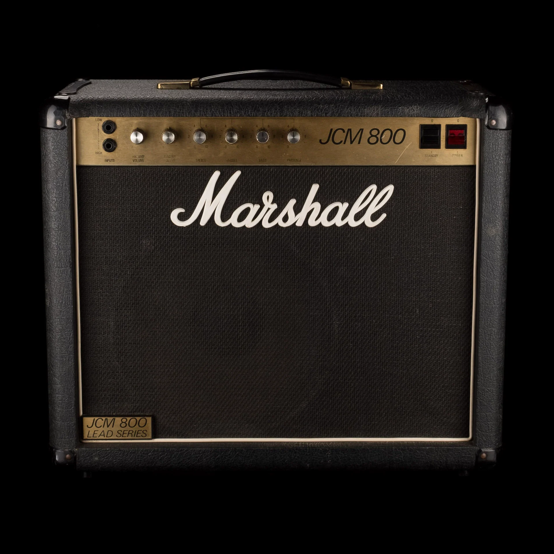 Vintage 1981 Marshall JCM 800(Model 4010) 1x12" 50-Watt Guitar Amp Combo and Cover