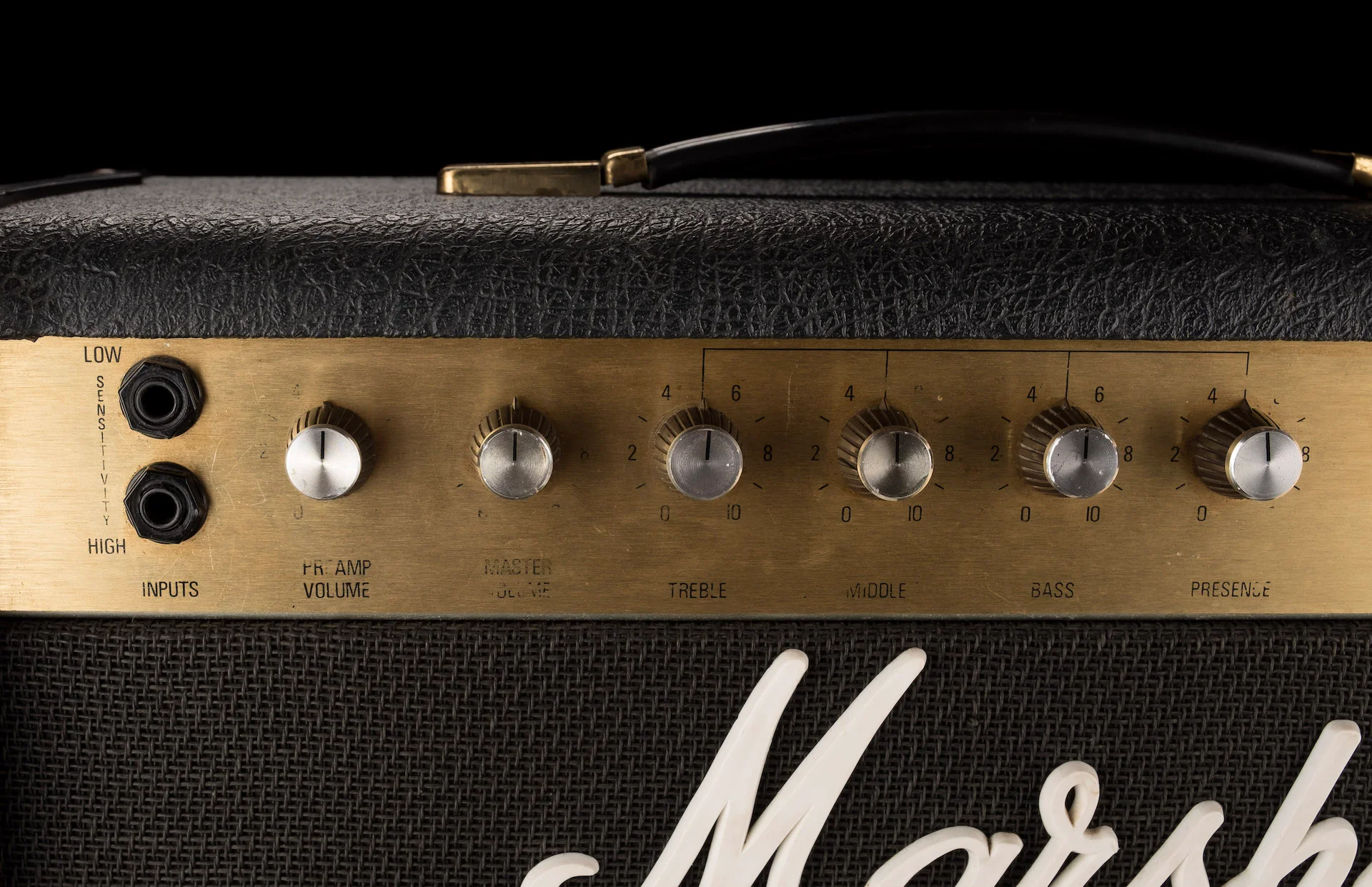 Vintage 1981 Marshall JCM 800(Model 4010) 1x12" 50-Watt Guitar Amp Combo and Cover - Image 4