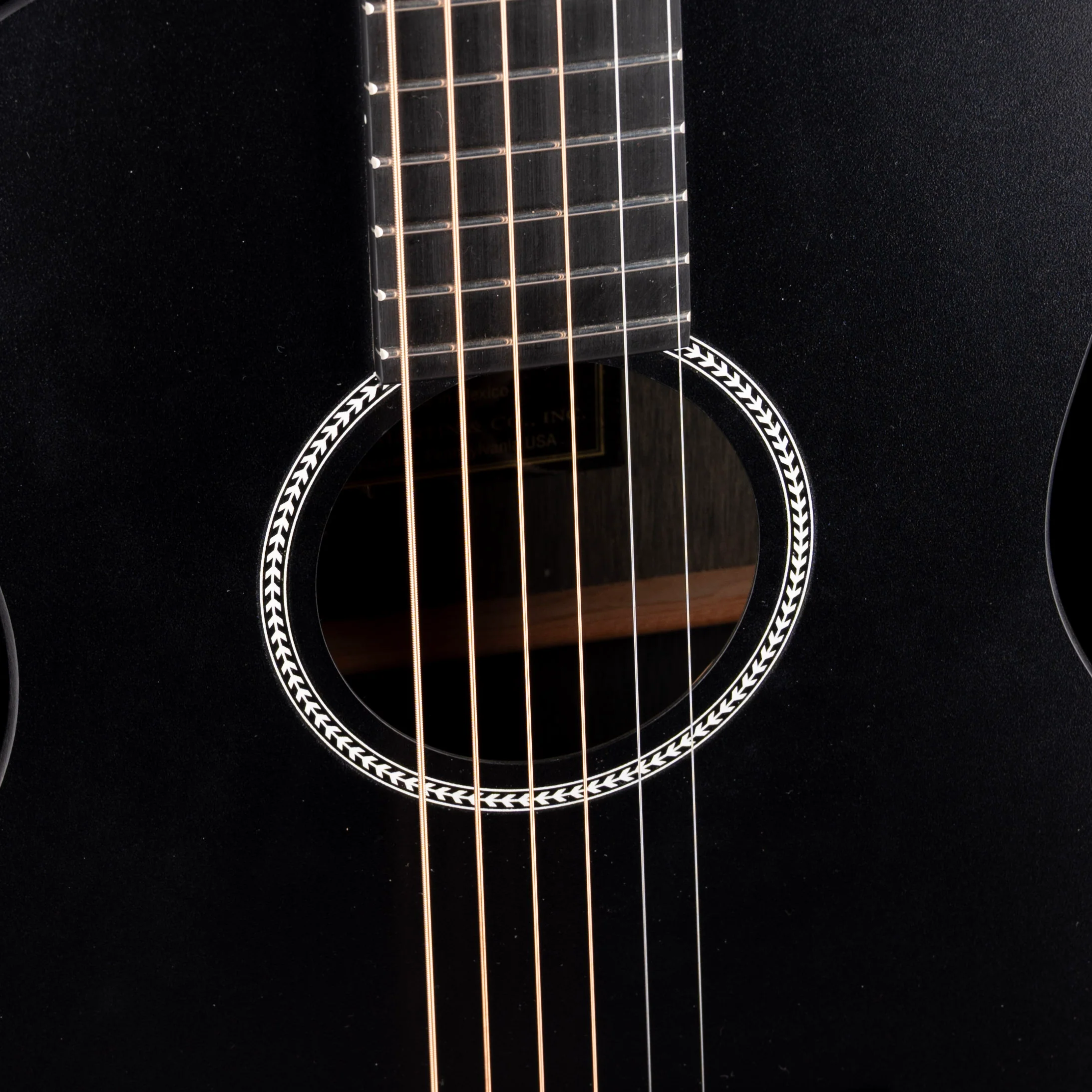 Pre Owned Martin LX Black Little Travel Acoustic Guitar With Gig Bag - Image 4