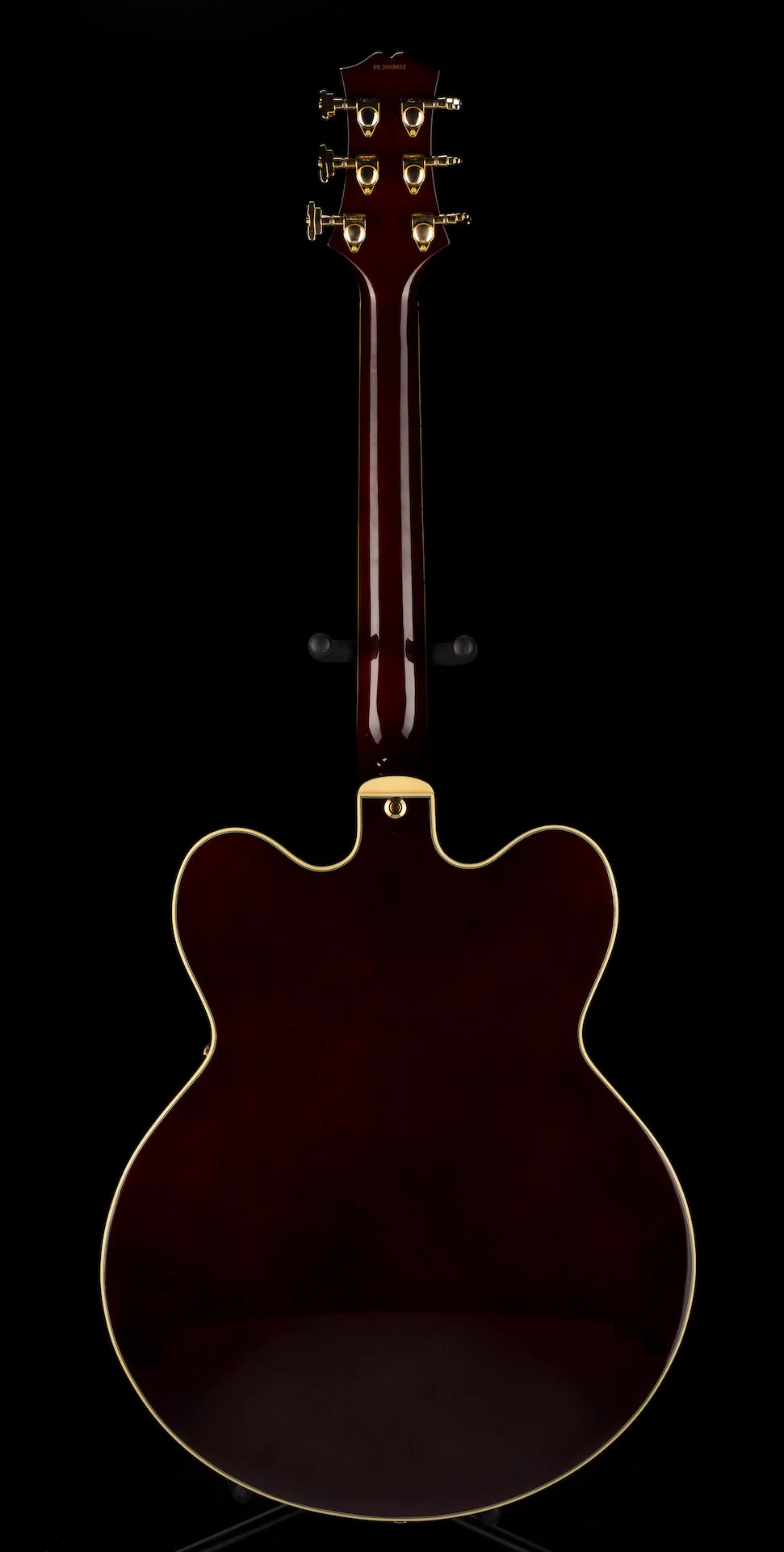 Pre Owned Peerless Tonemaster Custom Burgundy Semi-Hollow Body Electric Guitar With Gig Bag - Image 15