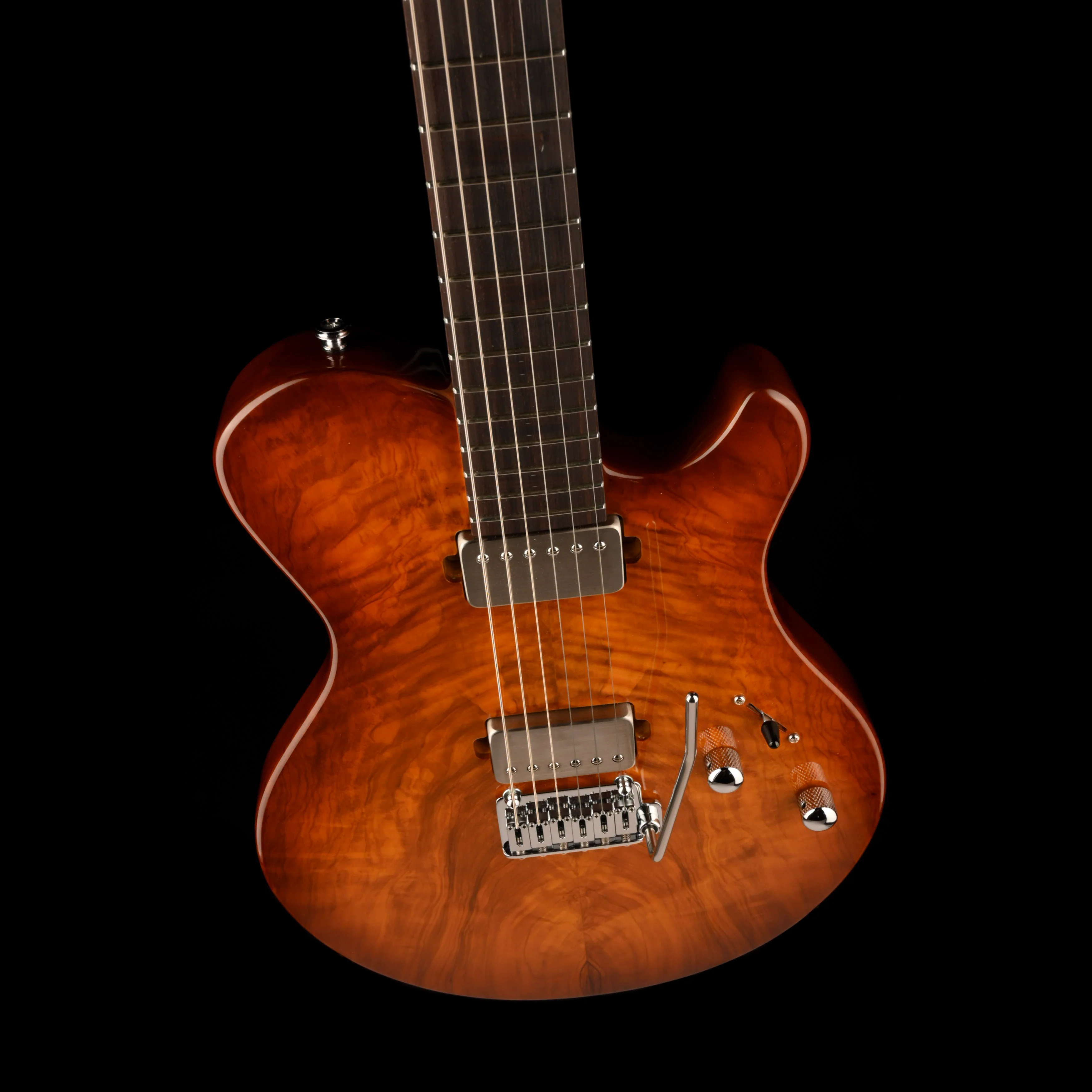 Pre Owned Pereira Custom Guitars Joseane Honeyburst With OHSC - Image 3