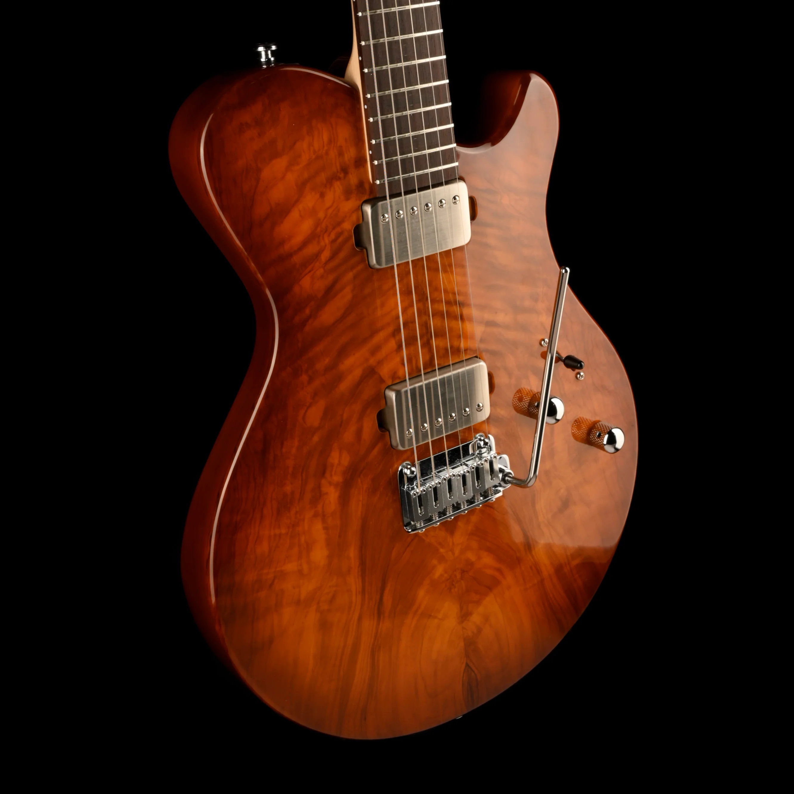 Pre Owned Pereira Custom Guitars Joseane Honeyburst With OHSC - Image 6