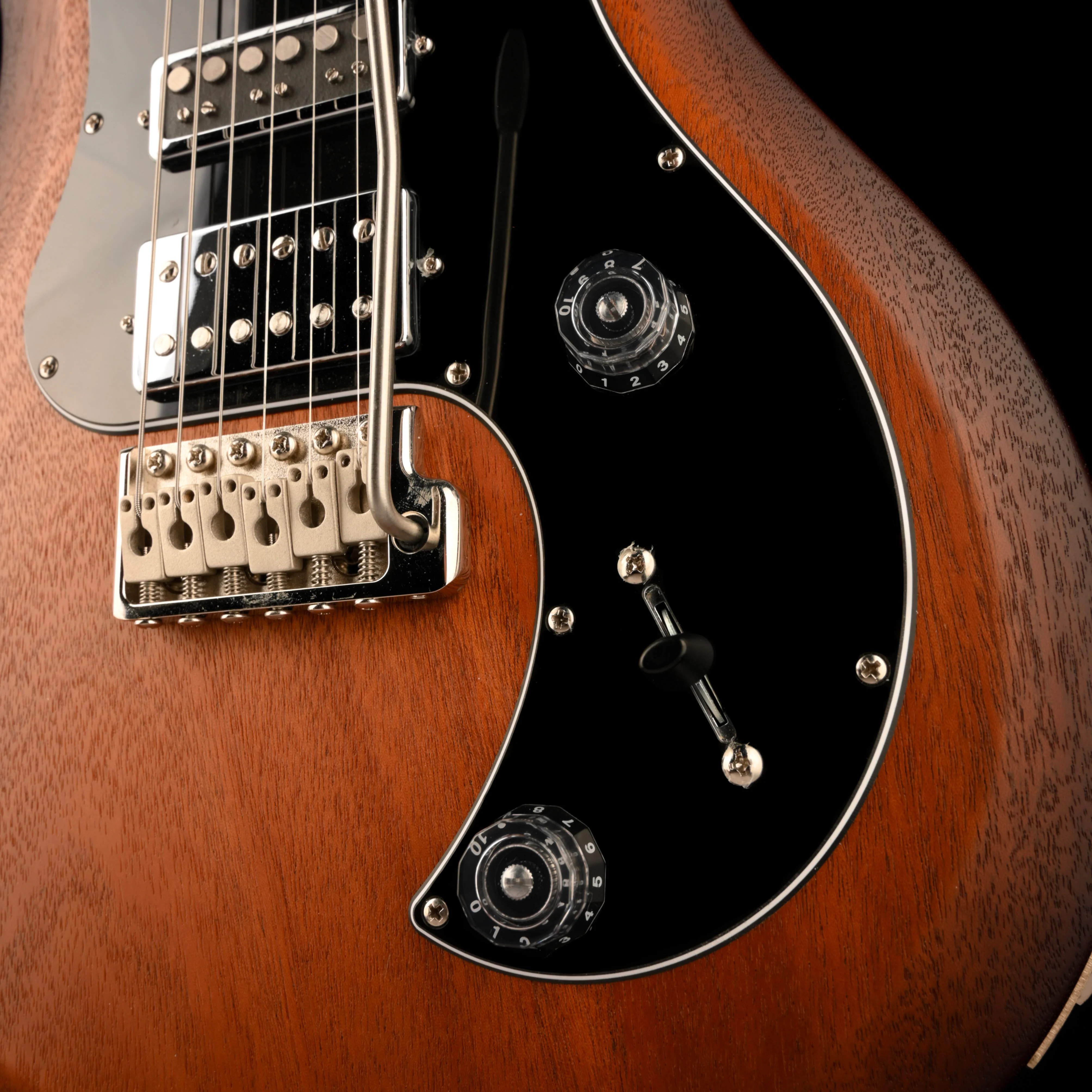 Pre Owned 2020 PRS S2 Studio Tobacco Sunburst Satin Finish Electric Guitar With Bag - Image 5