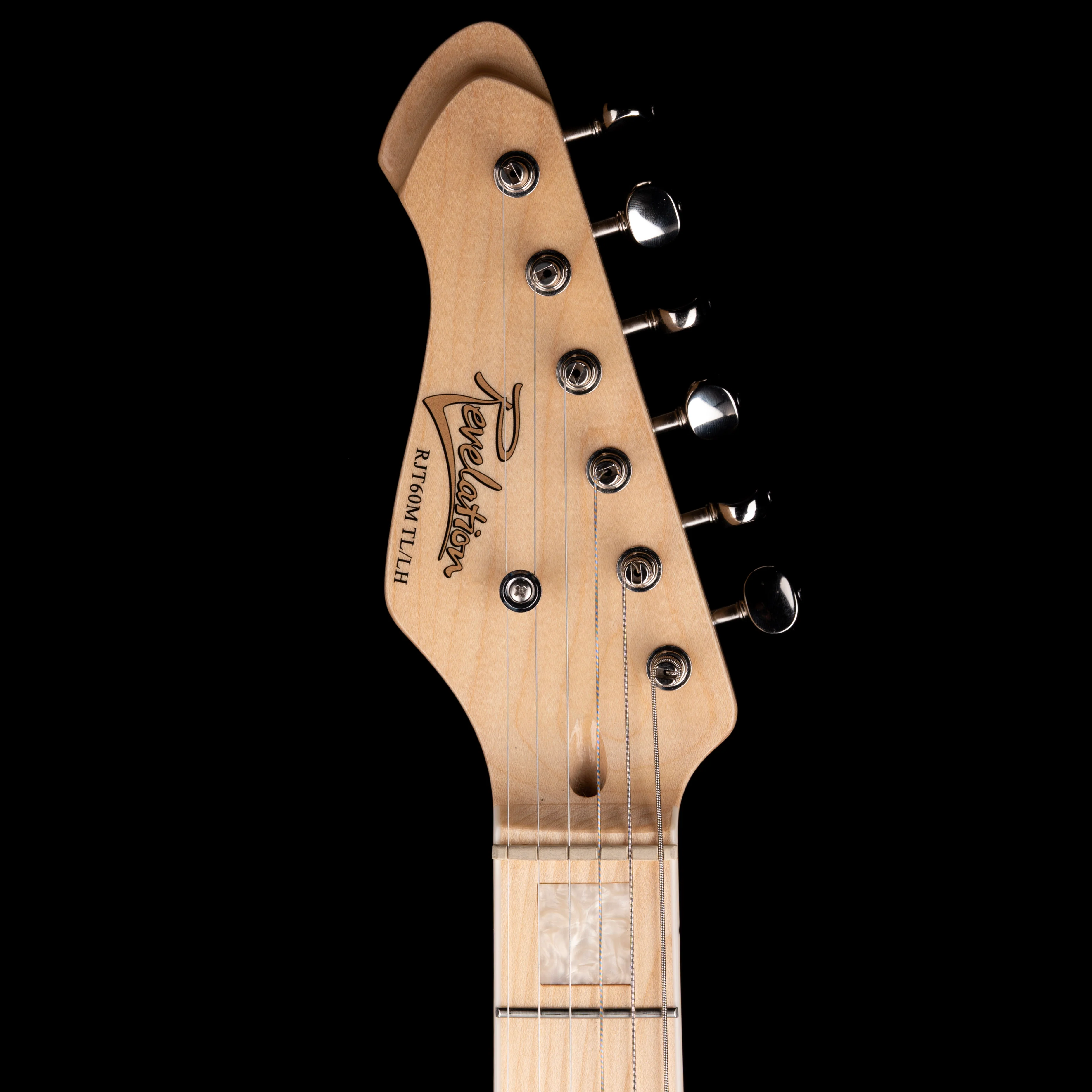 Pre Owned Revelation RJT-60M TL/LH Green Burst Left Handed Thinline Offset Electric Guitar - Image 8