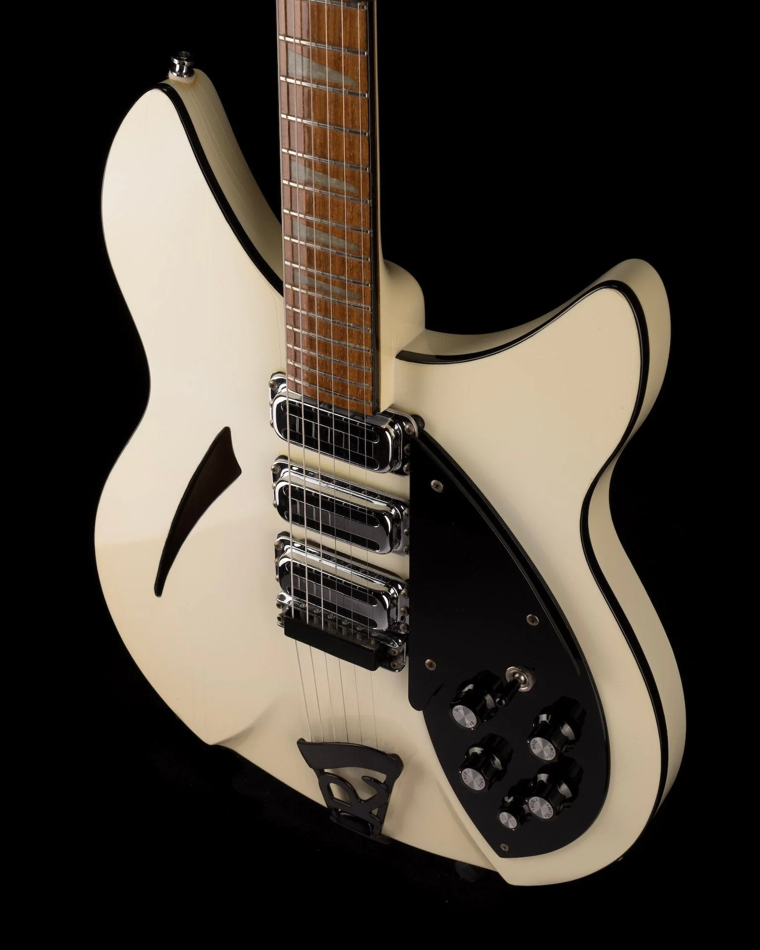 Vintage 1990 Rickenbacker 370WB White With OHSC - Image 17