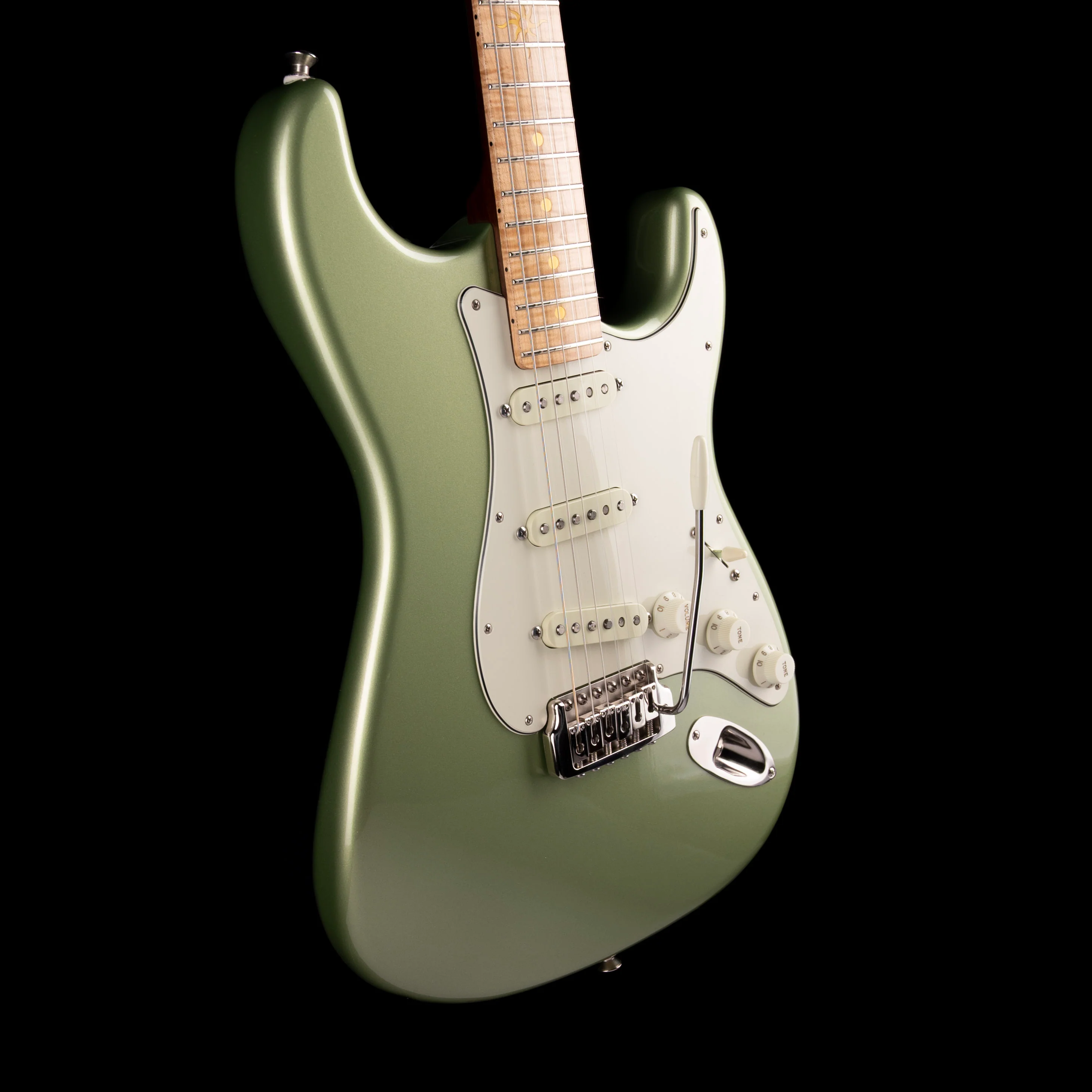 Pre Owned Ron Thorn Guitars SoCal R/S Lime Gold With OHSC - Image 6