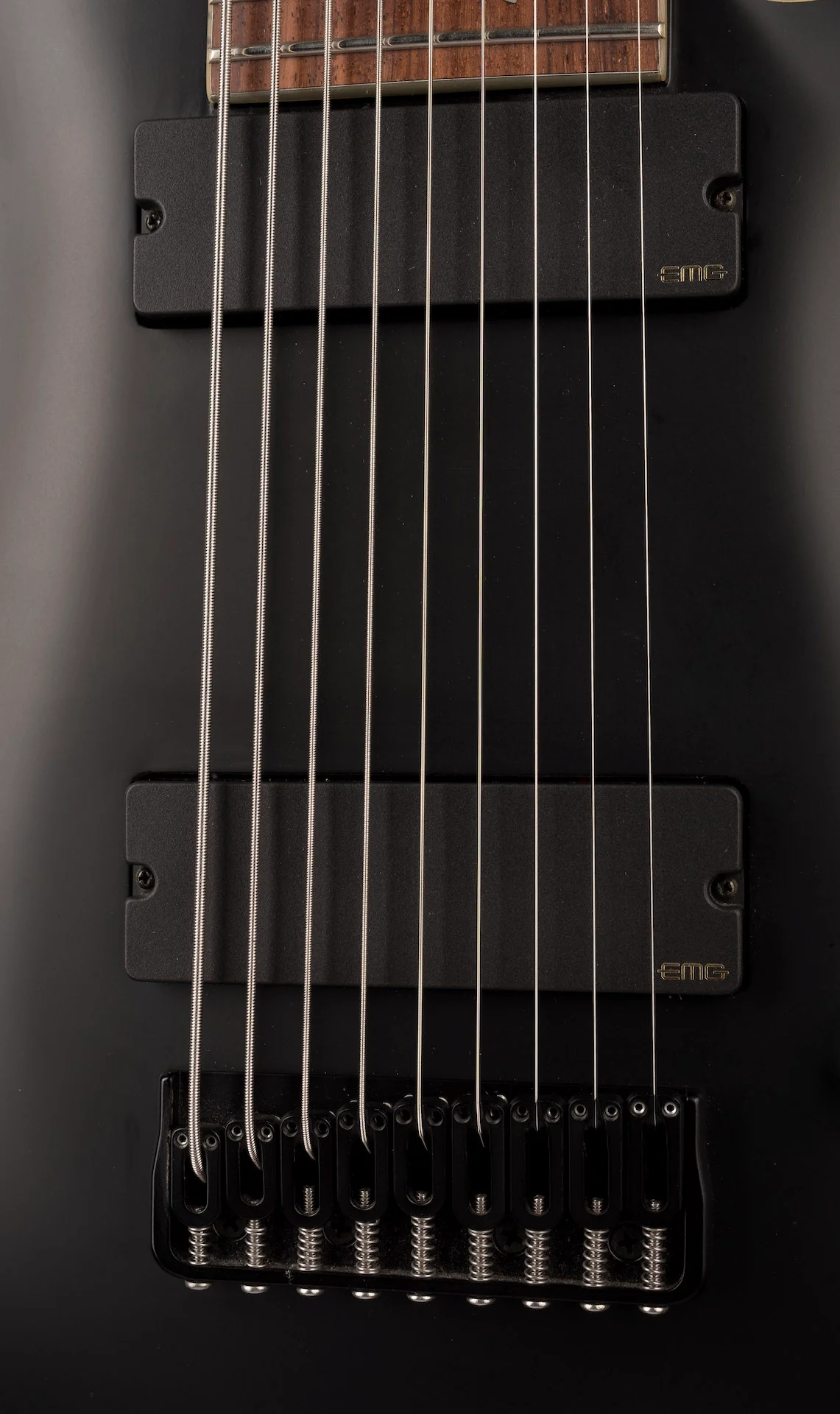 Pre Owned Schecter Damien Platinum 9-string Matte Black Electric Guitar With Gig Bag - Image 7