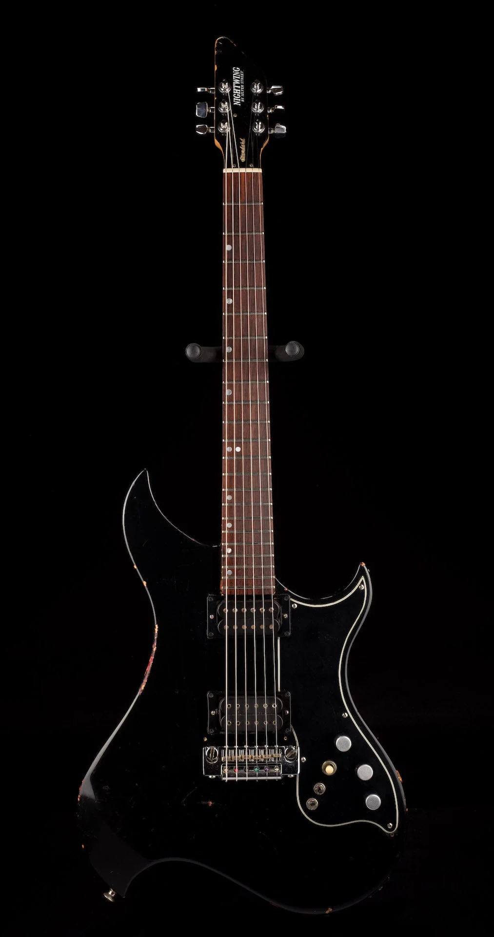 Pre Owned Silver Street Nightwing Black Electric Guitar With Gig Bag - Image 2