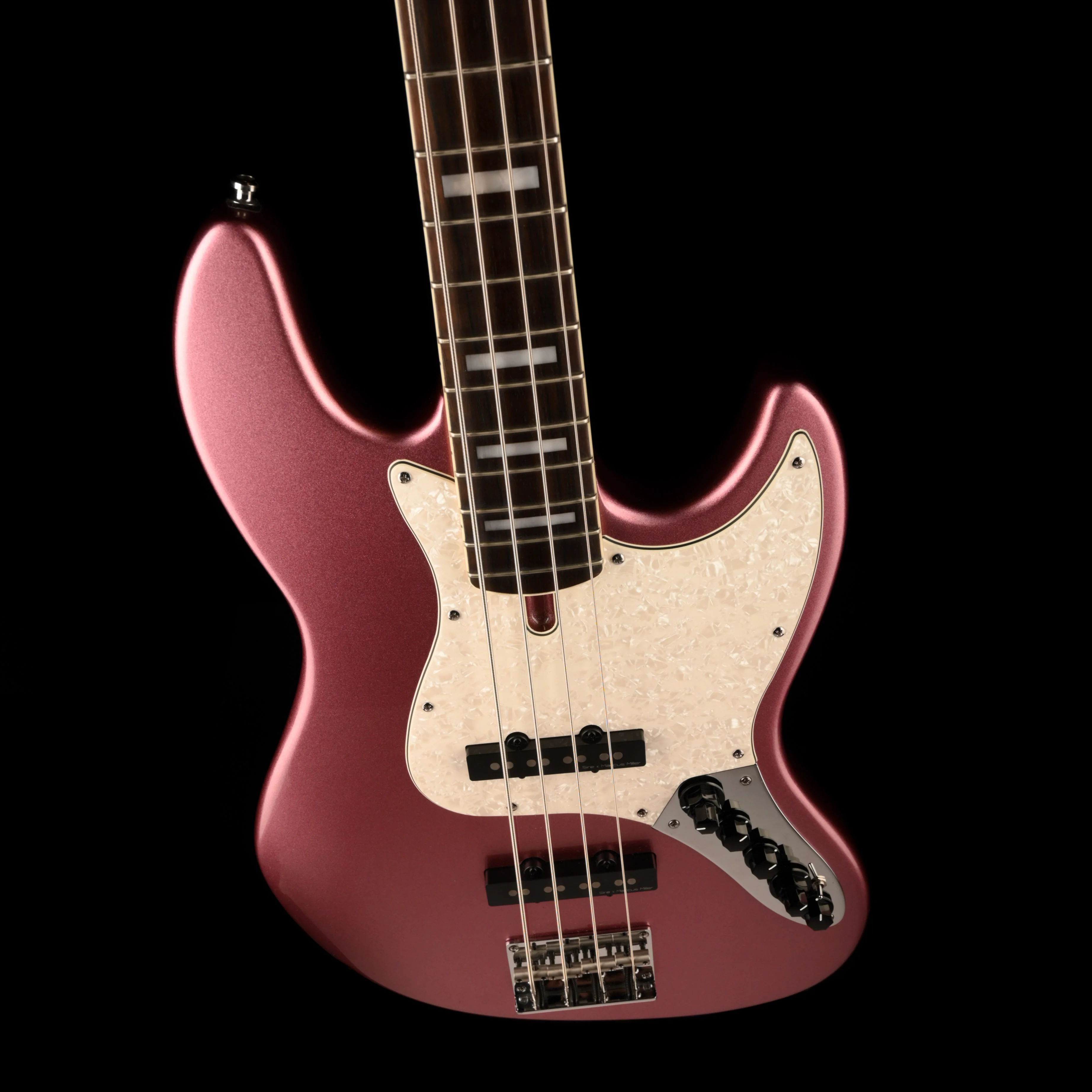 Pre Owned Sire M7 Marcus Miller Bass Metallic Burgundy With Case - Image 3