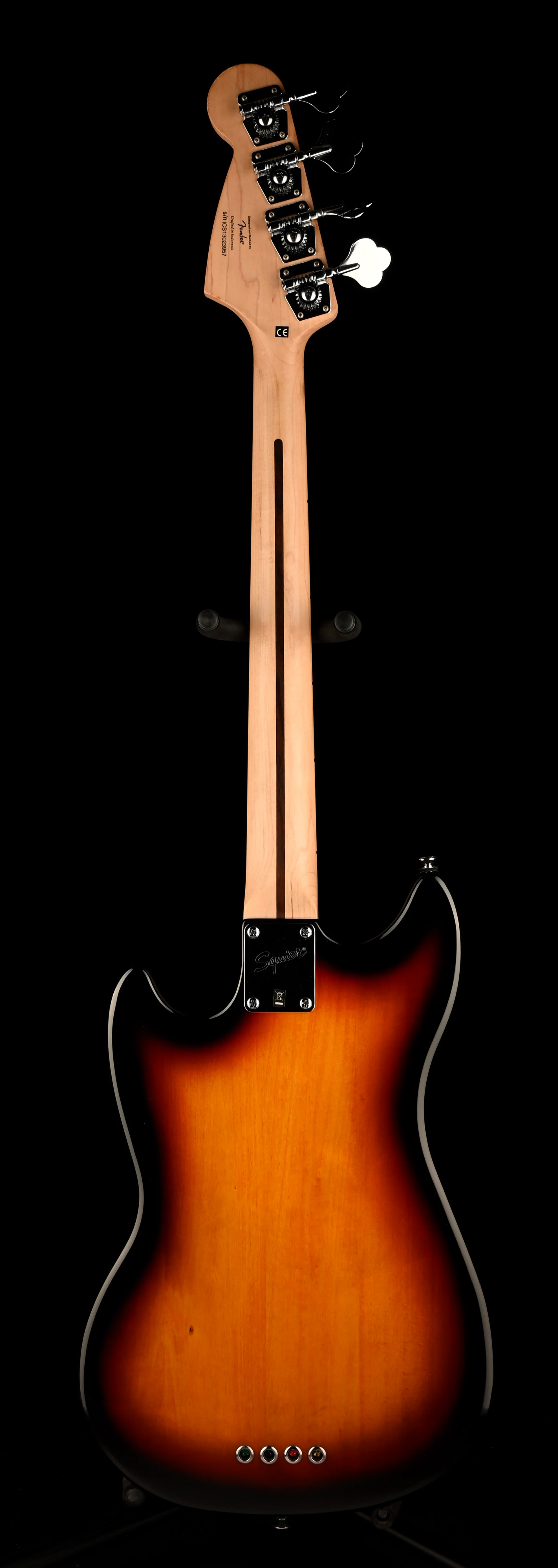 Pre Owned Squier Vintage Mustang Bass 3-Tone Sunburst With Gig Bag - Image 13