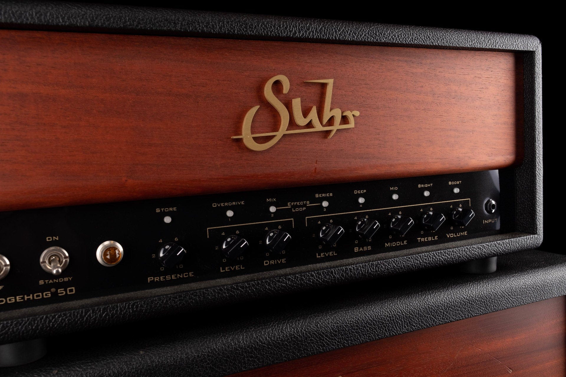 Pre-owned Suhr Hedgehog 50 Head and Hedgehog 2x12 Cabinet Celestion G12-65 - Image 9