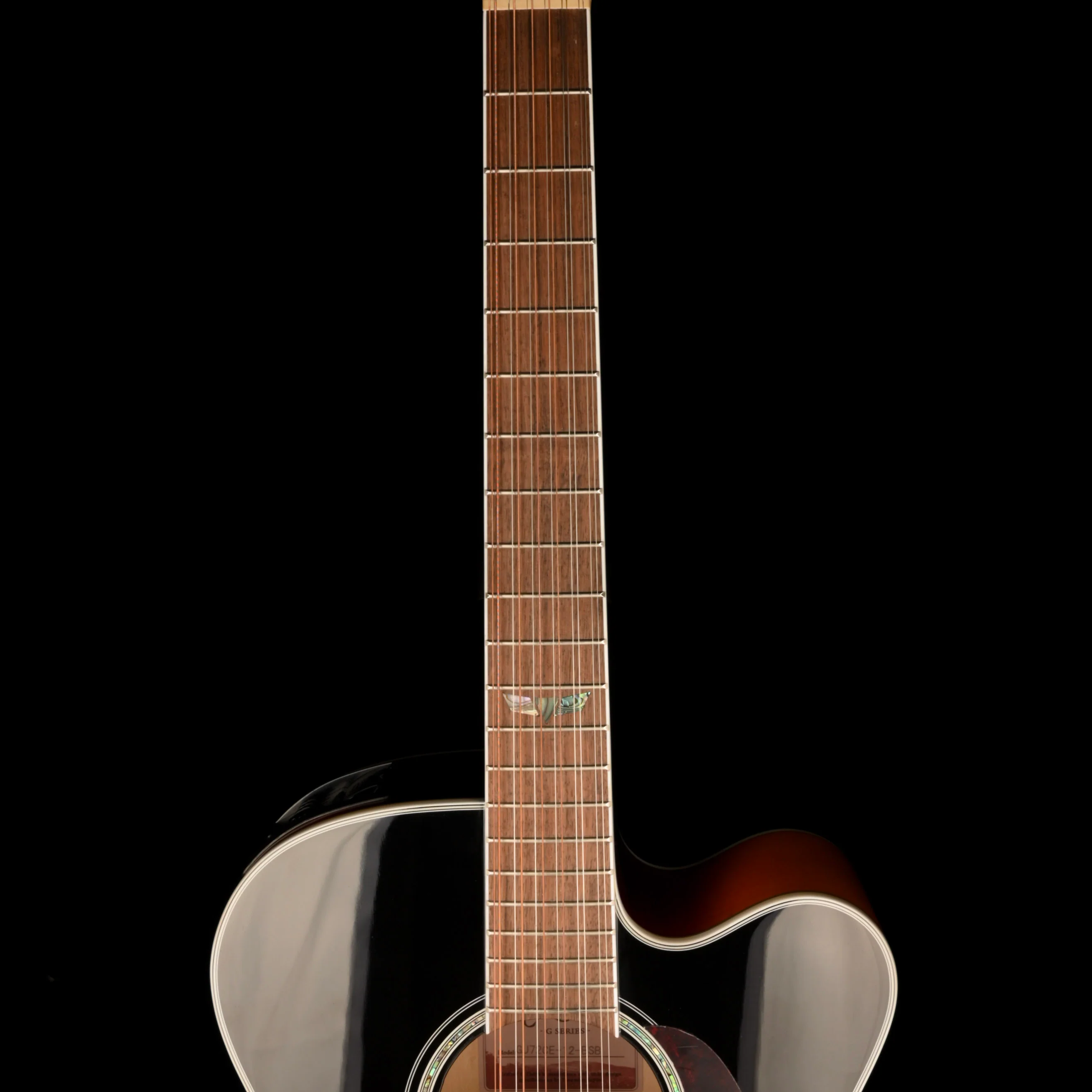 Pre Owned Takamine GJ72CE-12-BSB 12-String Sunburst Acoustic Guitar With Gig Bag #TC21080925 - Image 10