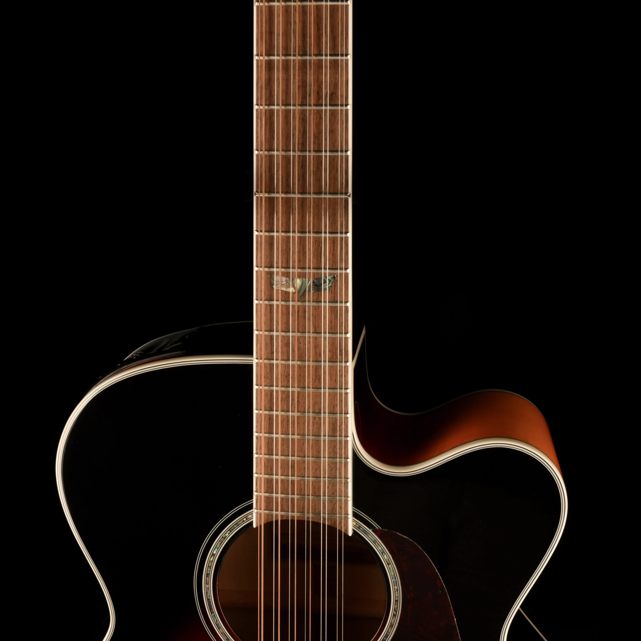Pre Owned Takamine GJ72CE-12-BSB 12-String Sunburst Acoustic Guitar With Gig Bag #TC21080925 - Image 3