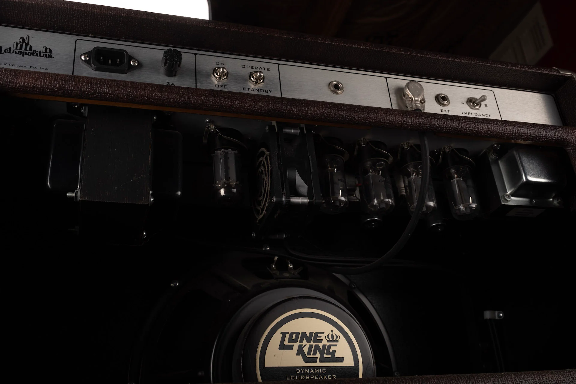 Pre Owned Tone King Metropolitan 1x12" Brown Guitar Amp Combo With Cover - Image 11
