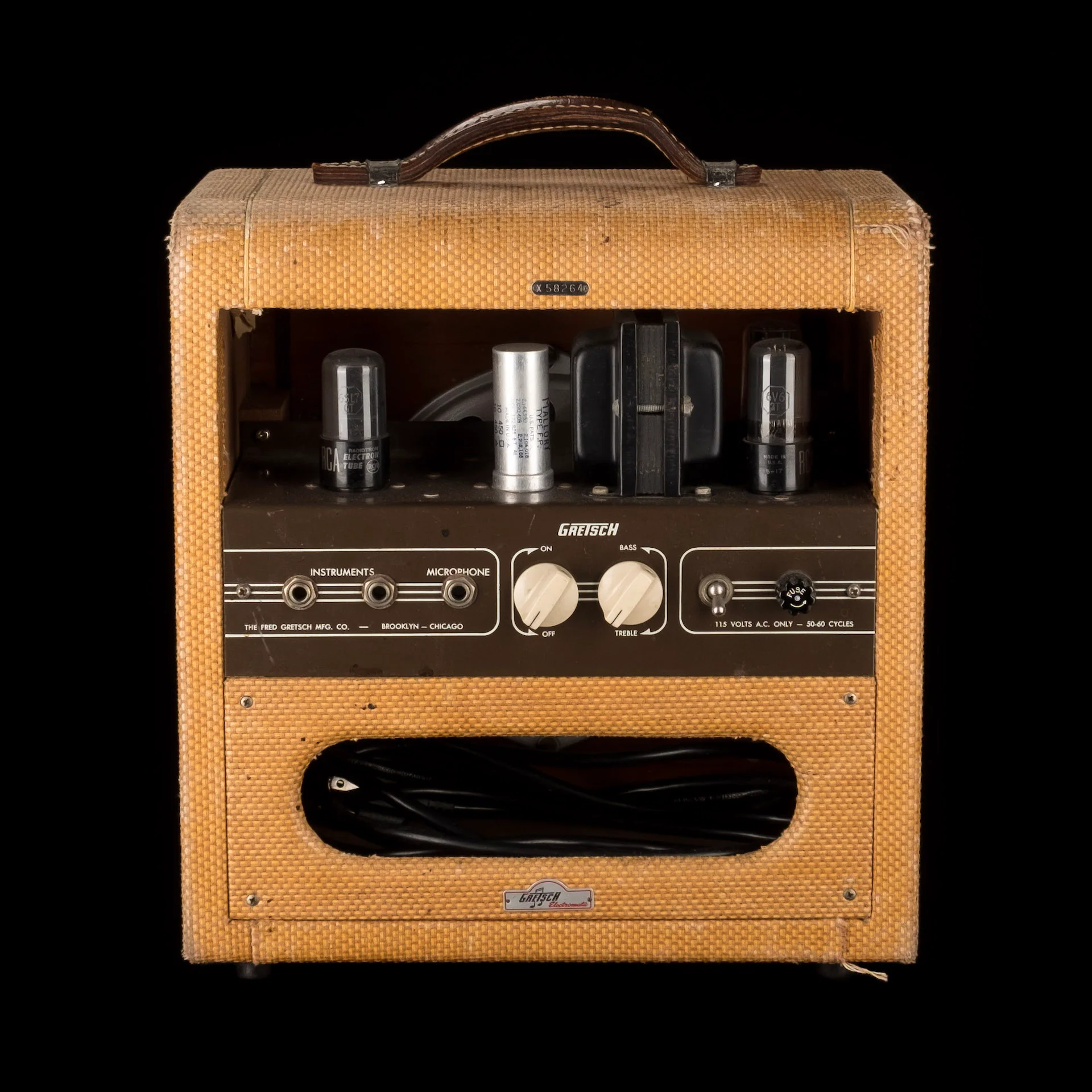 Pre Owned Vintage 1956 Gretsch G6155 5-Watt Guitar Amp Combo Made By Valco - Image 5