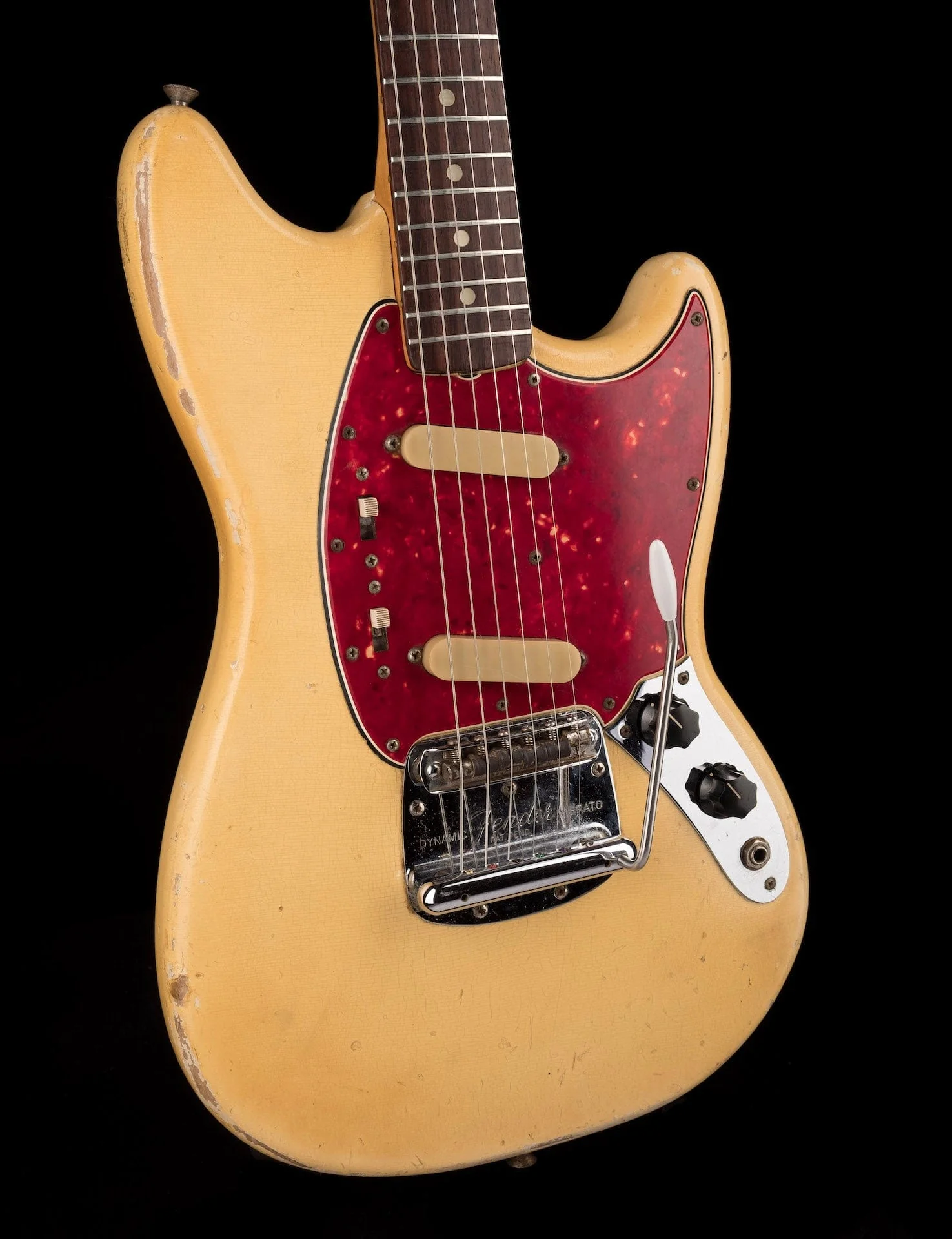 Vintage 1965 Fender Mustang Olympic White With Gig Bag - Image 11