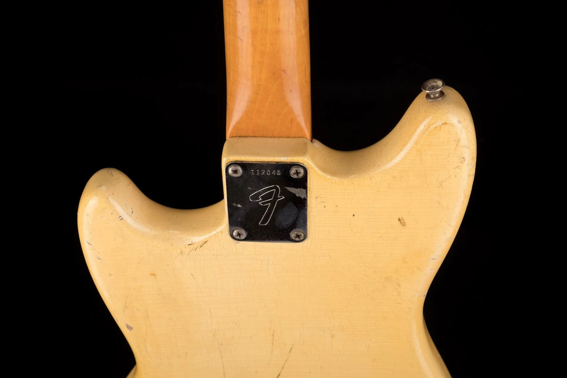 Vintage 1965 Fender Mustang Olympic White With Gig Bag - Image 15