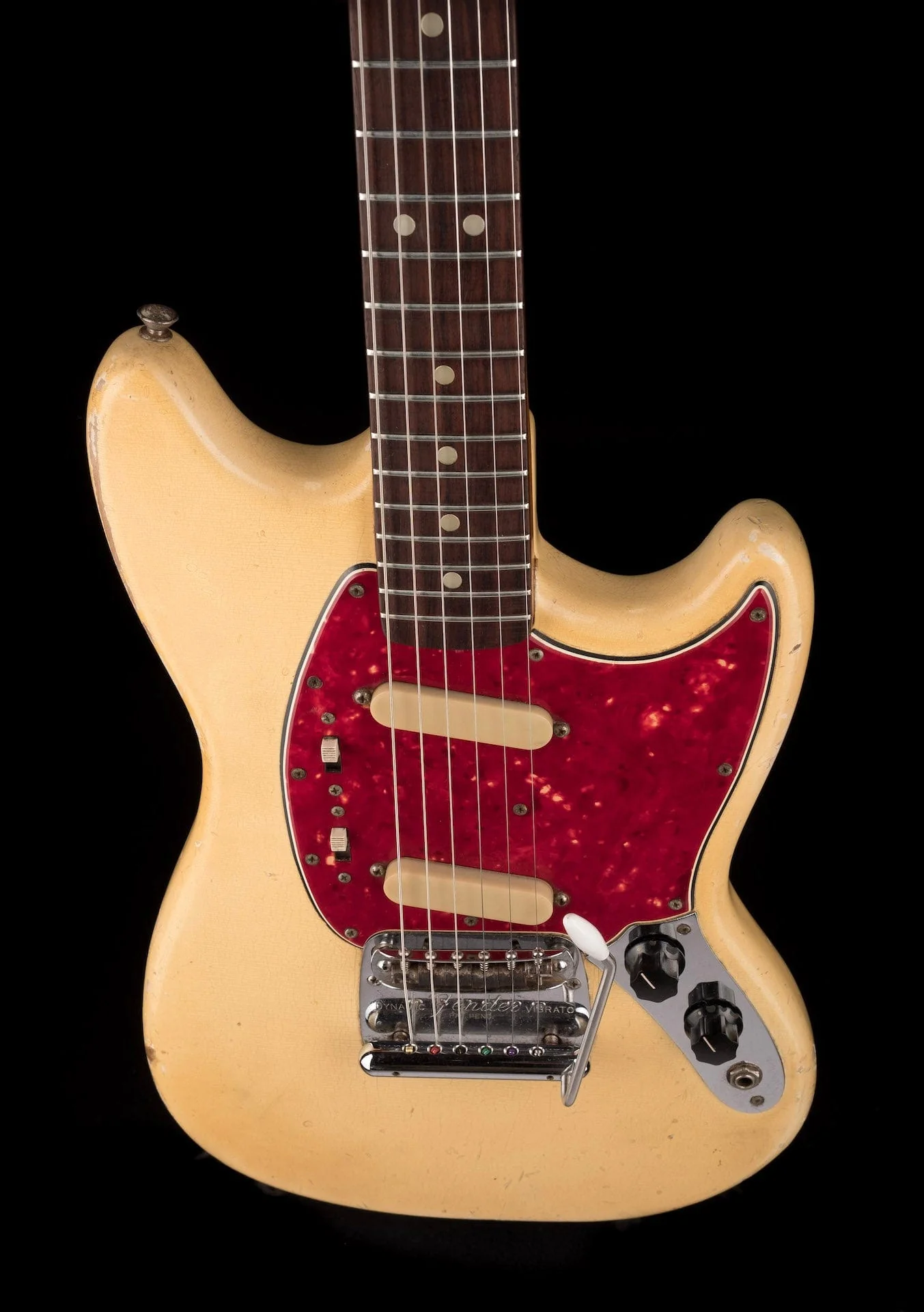 Vintage 1965 Fender Mustang Olympic White With Gig Bag - Image 4