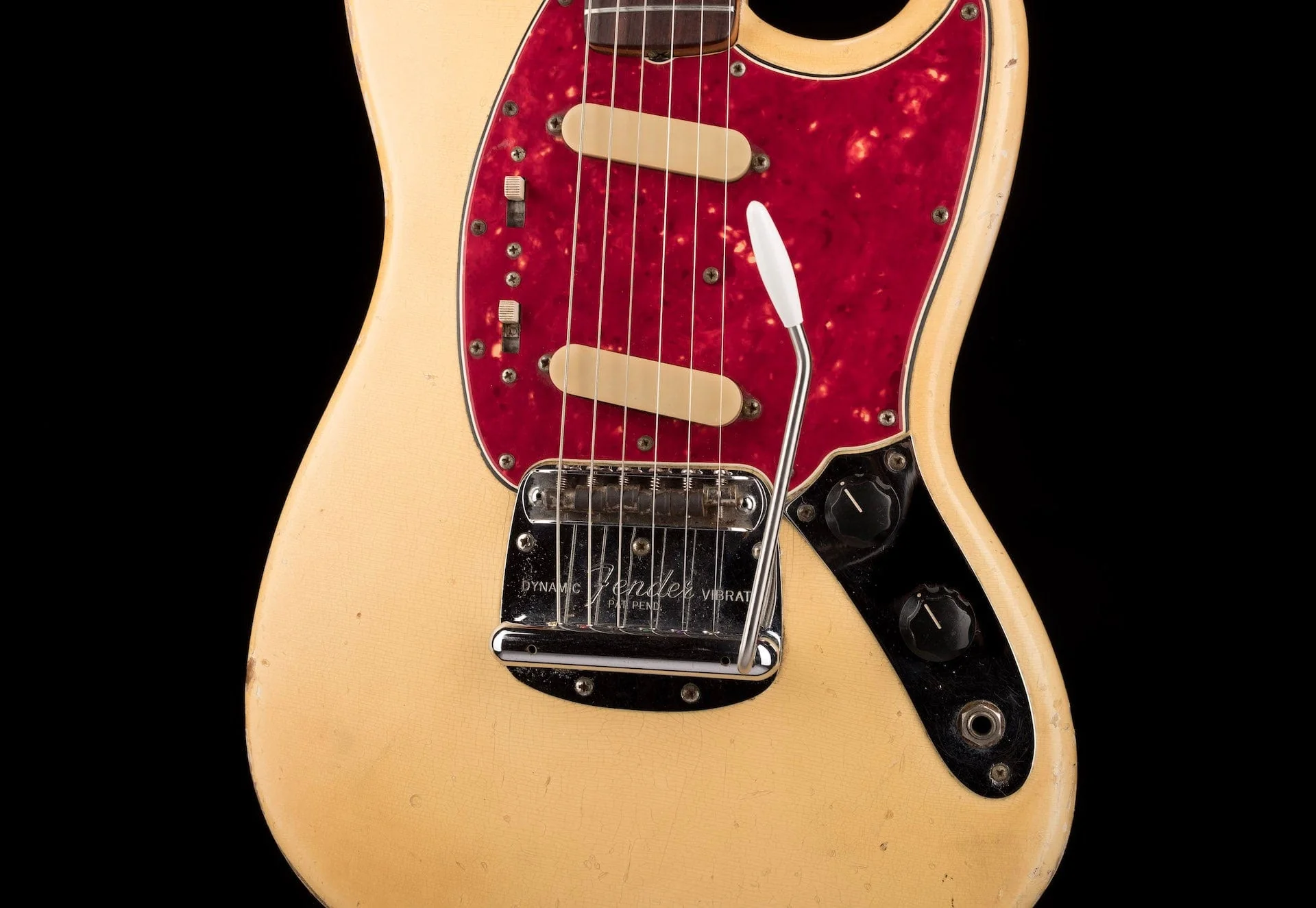 Vintage 1965 Fender Mustang Olympic White With Gig Bag - Image 6