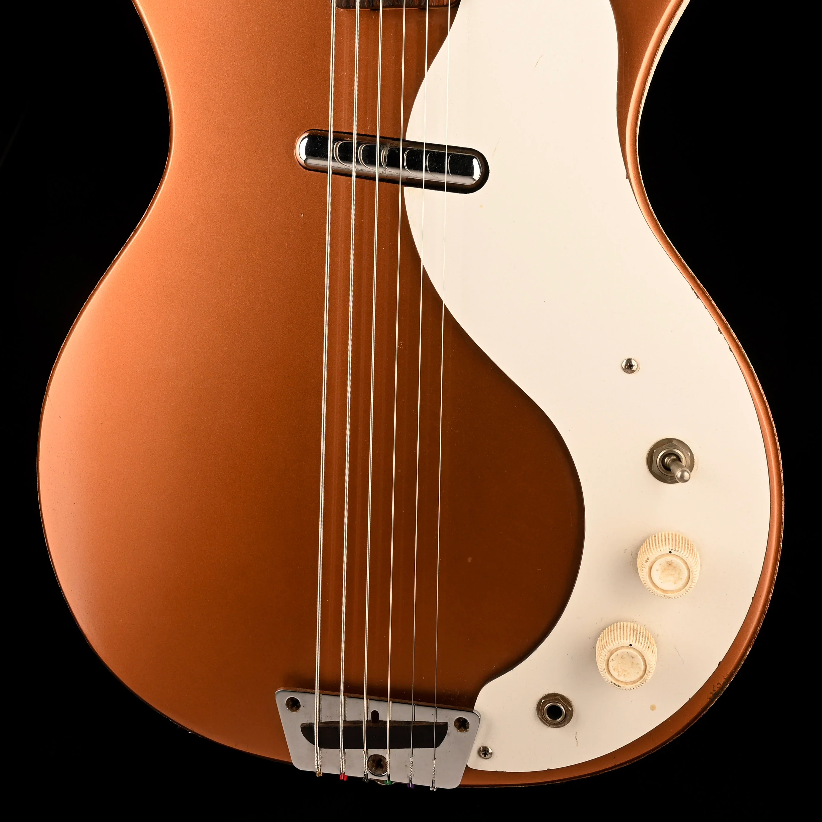 Vintage 1959 Danelectro Baritone Copper With OHSC - Image 5