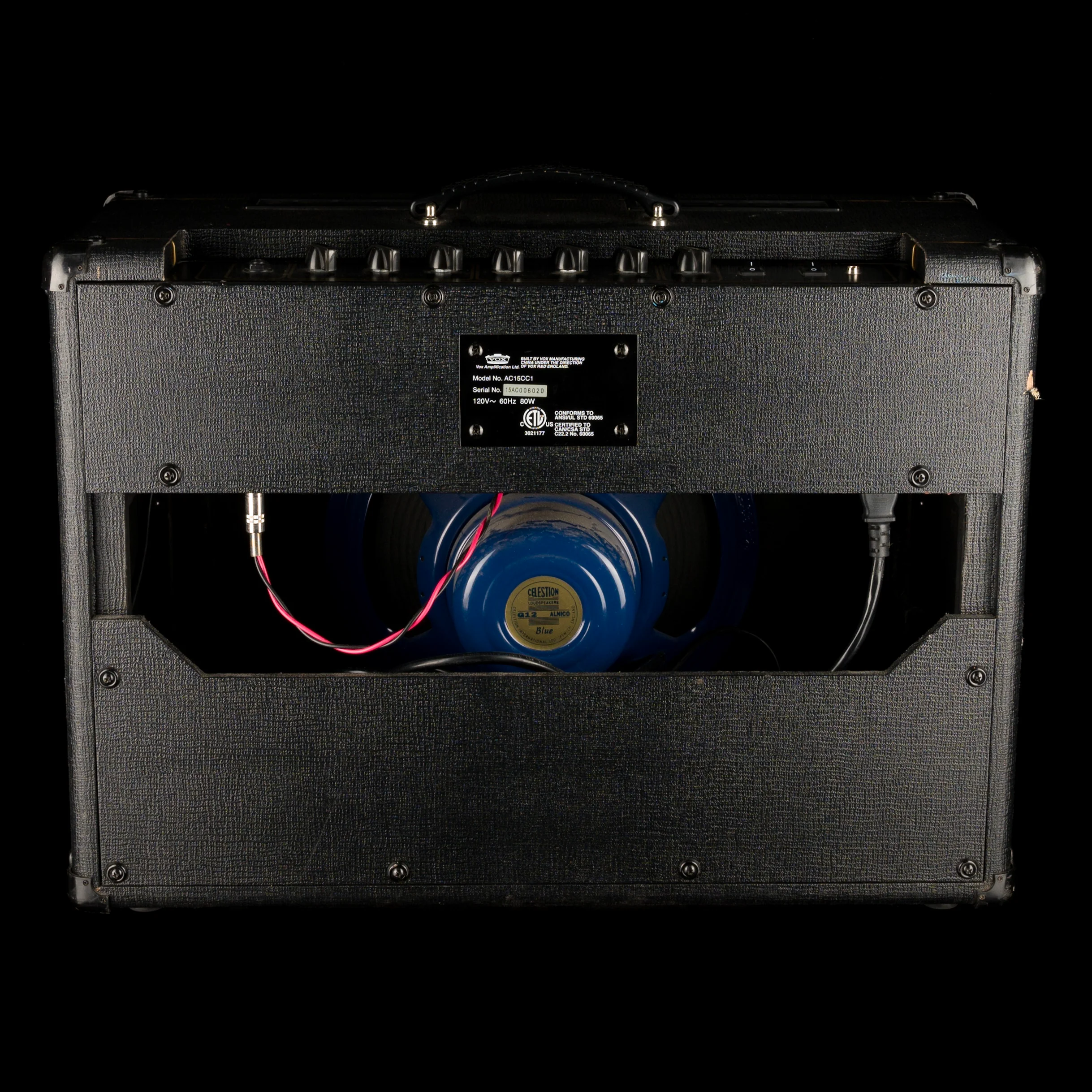 Pre Owned Vox AC15 15-watts AC15C1X With Celestion Blue Alnico 1x12" Guitar Amp Combo - Image 10