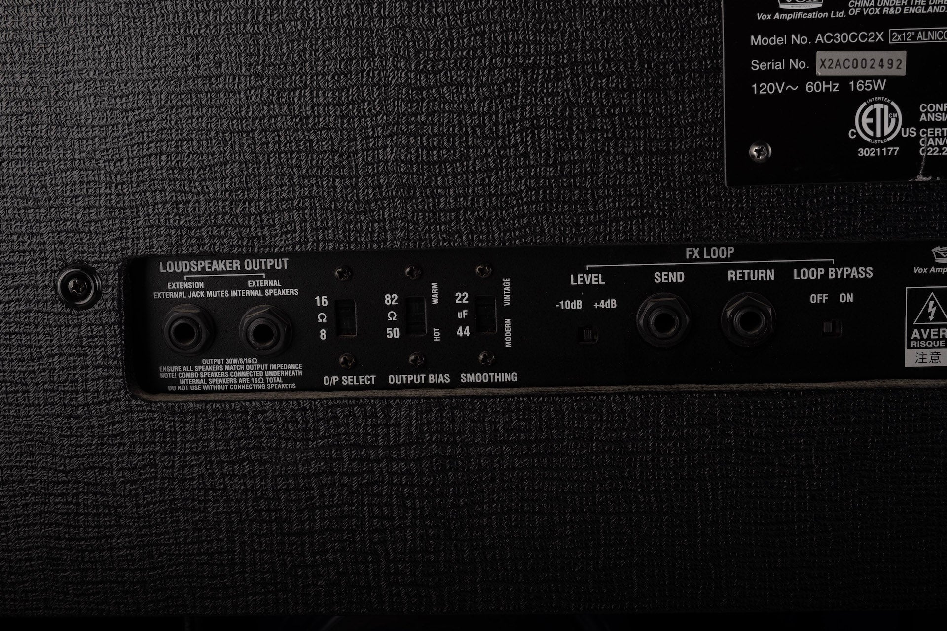 Pre Owned Vox AC30CC2X Guitar Amp Combo - Image 10