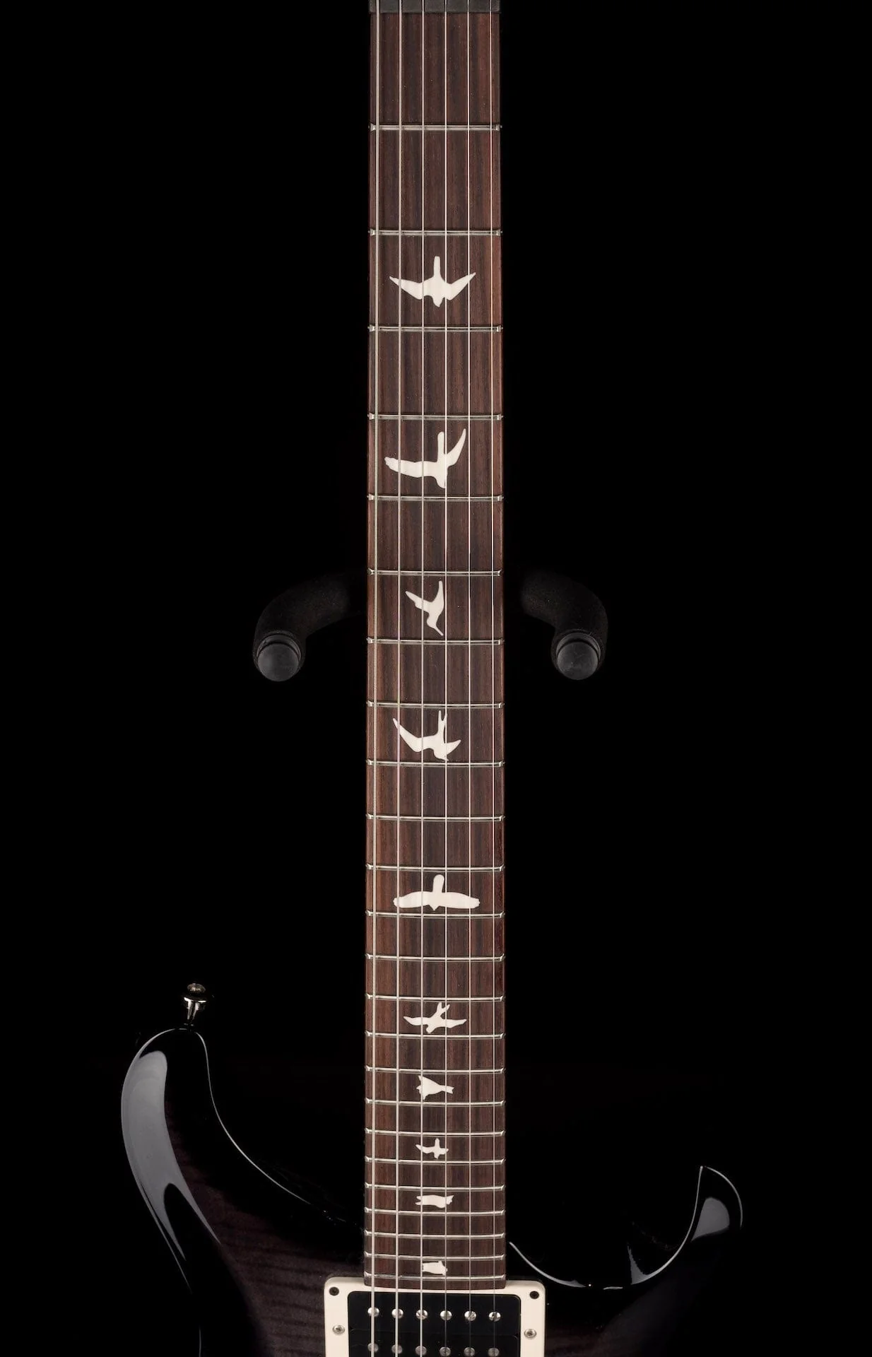 PRS CE24 Semi-Hollow Custom Color Faded Gray Black Smokewrap Burst - Image 10