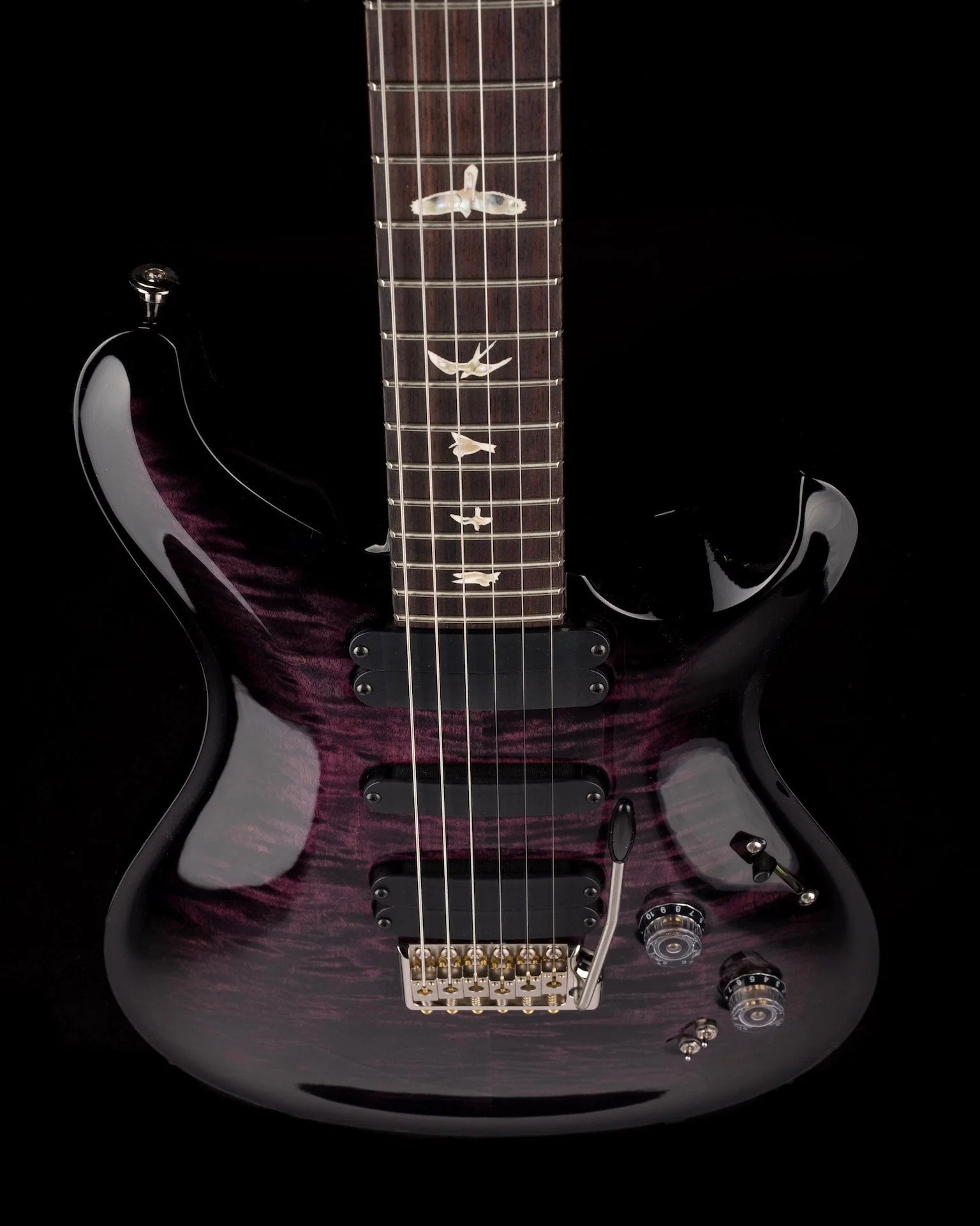 PRS Core 509 Custom Color Dark Violet Smokewrap Burst with Case - Image 3