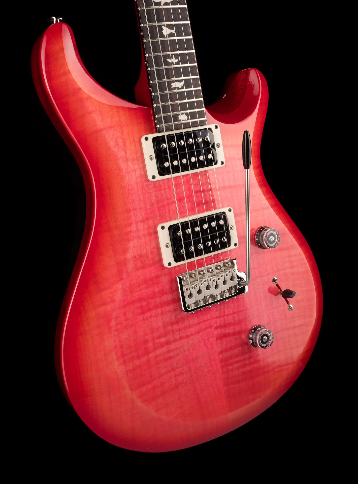 PRS S2 Custom 24 Pattern Thin Neck Bonni Pink Cherry Burst with Gig Bag - Image 10