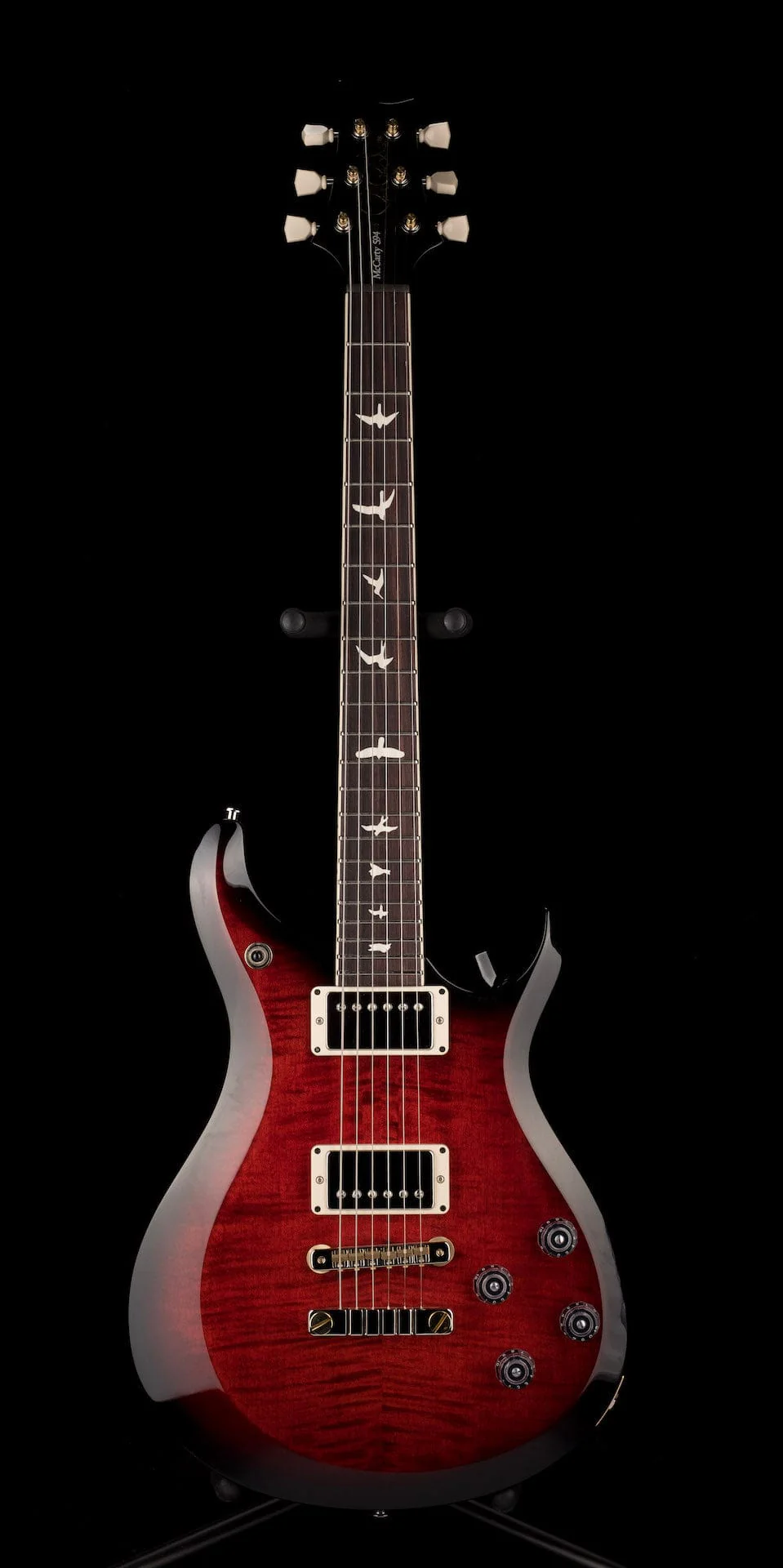 PRS S2 McCarty 594 Custom Color Fire Red Smokeburst with Gig Bag - 2022 - Serial # S2063671 - Image 2