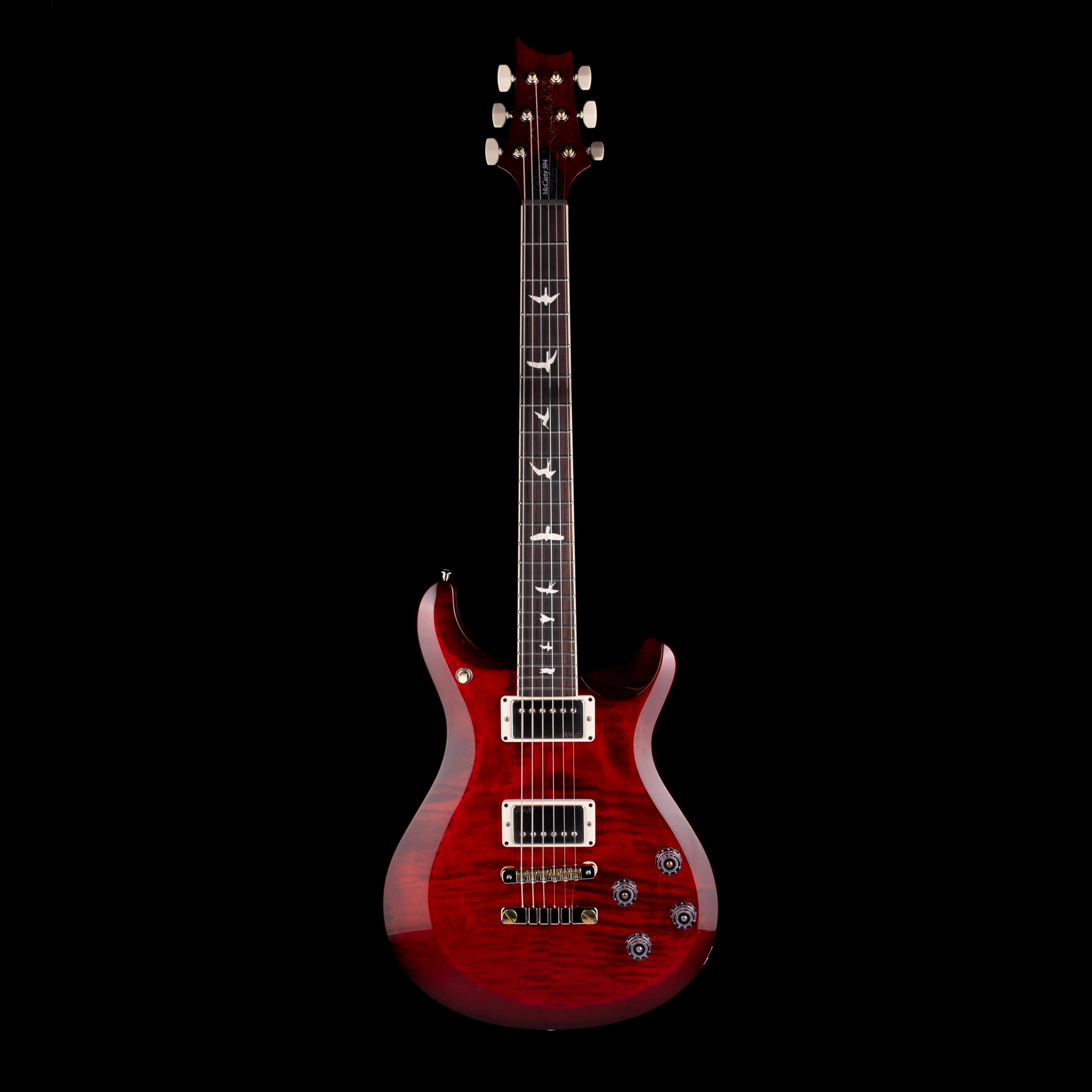 PRS S2 McCarty 594 Fire Red Burst Electric Guitar With Gig Bag - Image 2