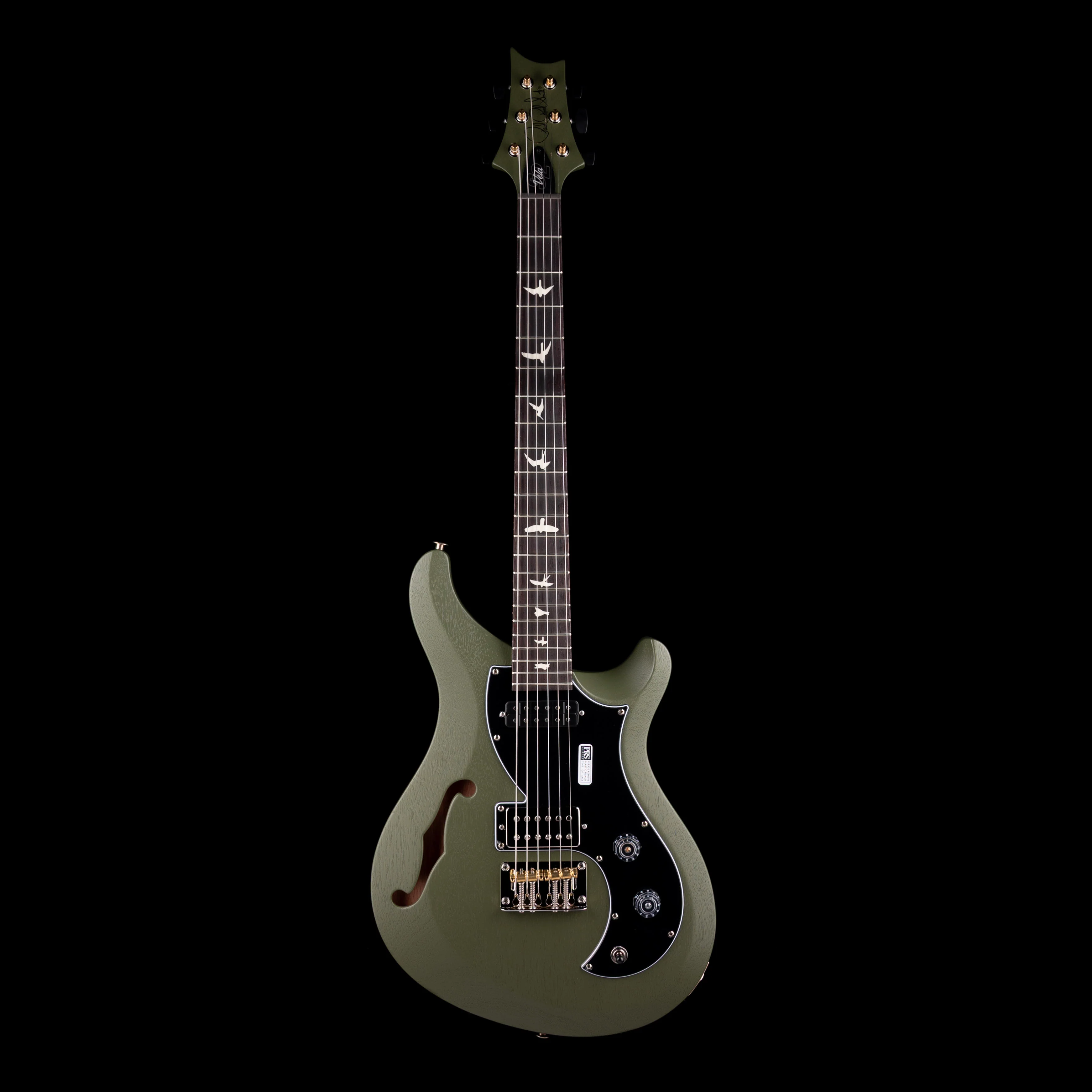 PRS S2 Vela Semi-Hollow Satin Matcha Green One-Off with Gig Bag - Image 2