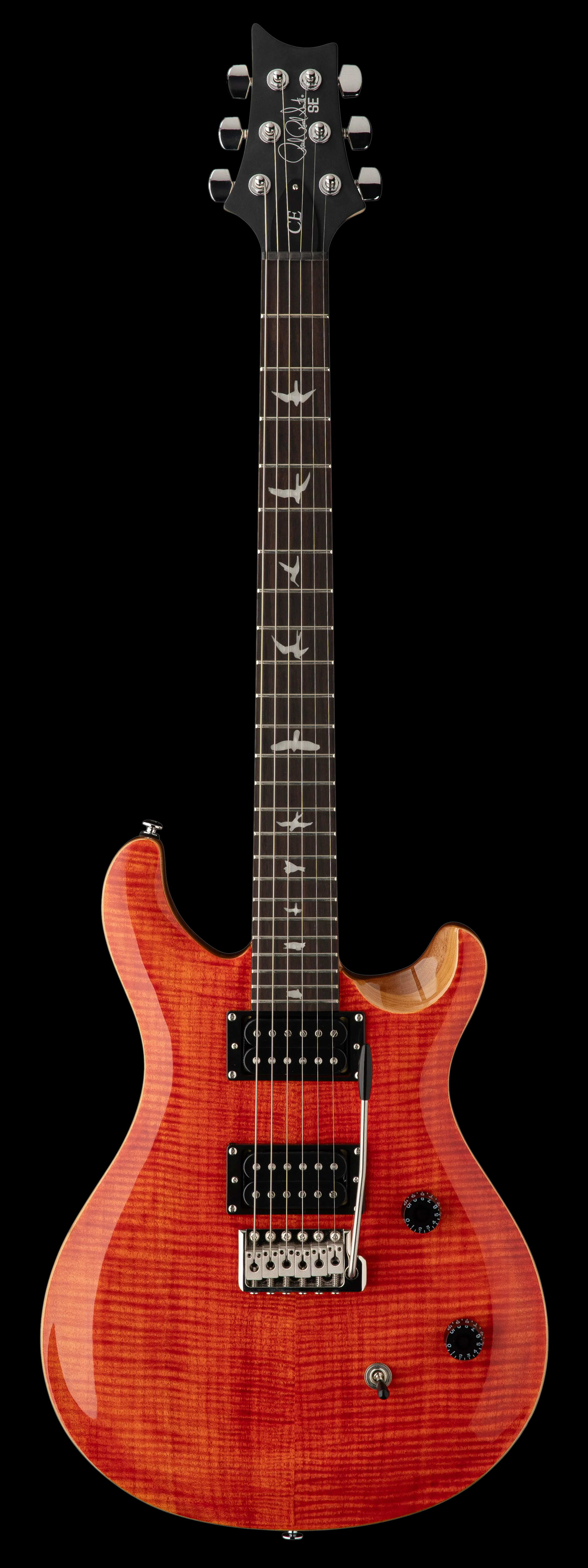 PRS SE CE 24 Blood Orange with Gig Bag - Image 2