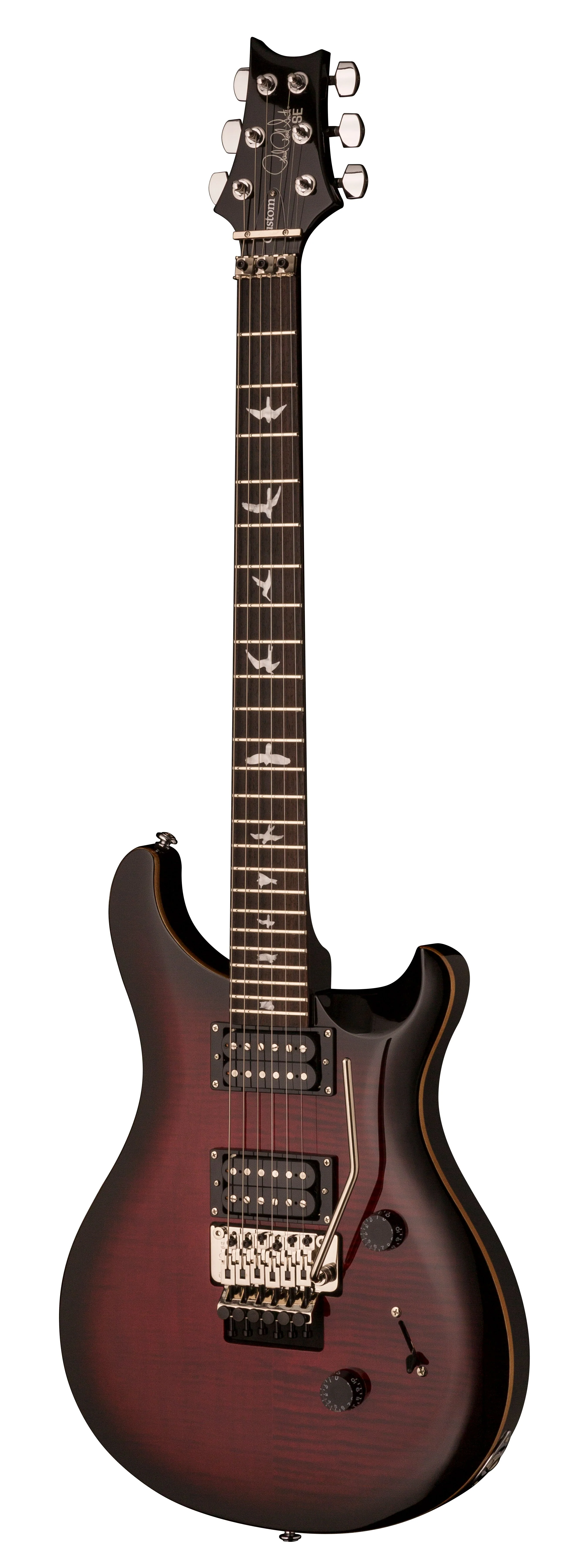 PRS SE "Floyd" Custom 24 Fire Red Burst Electric Guitar With Gig Bag - Image 3