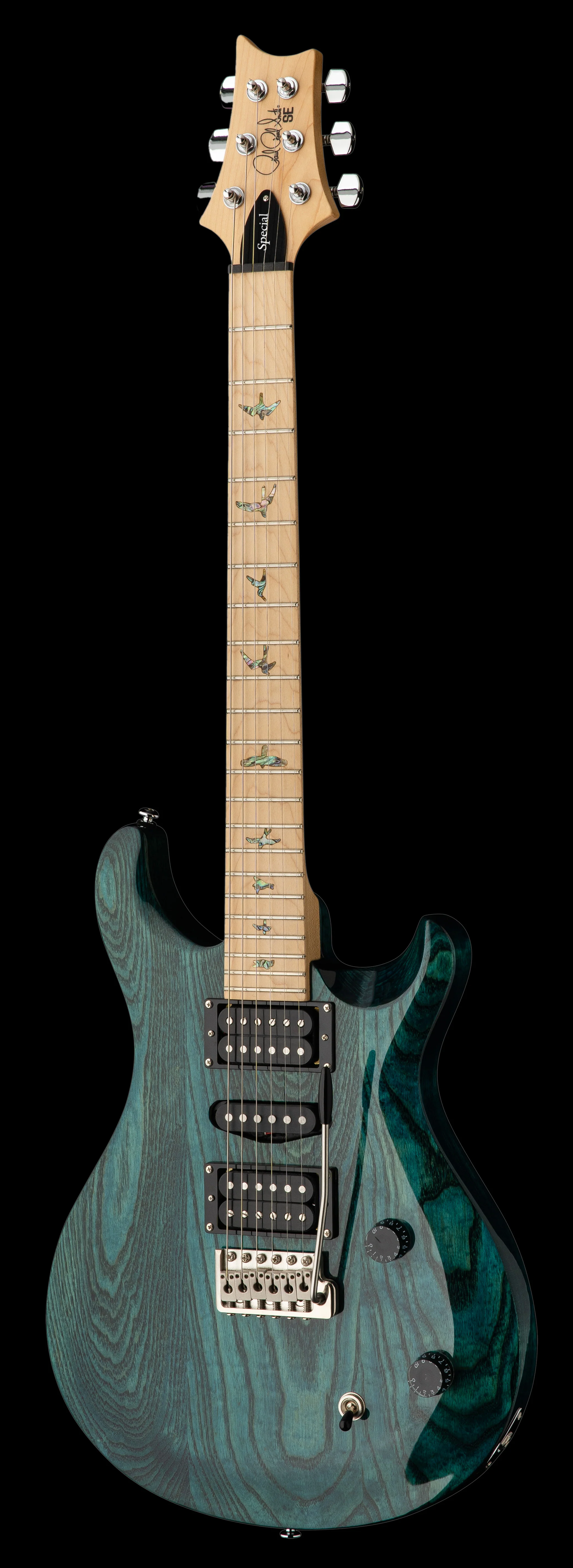 PRS SE Swamp Ash Special Iri Blue with Gig Bag - Image 3
