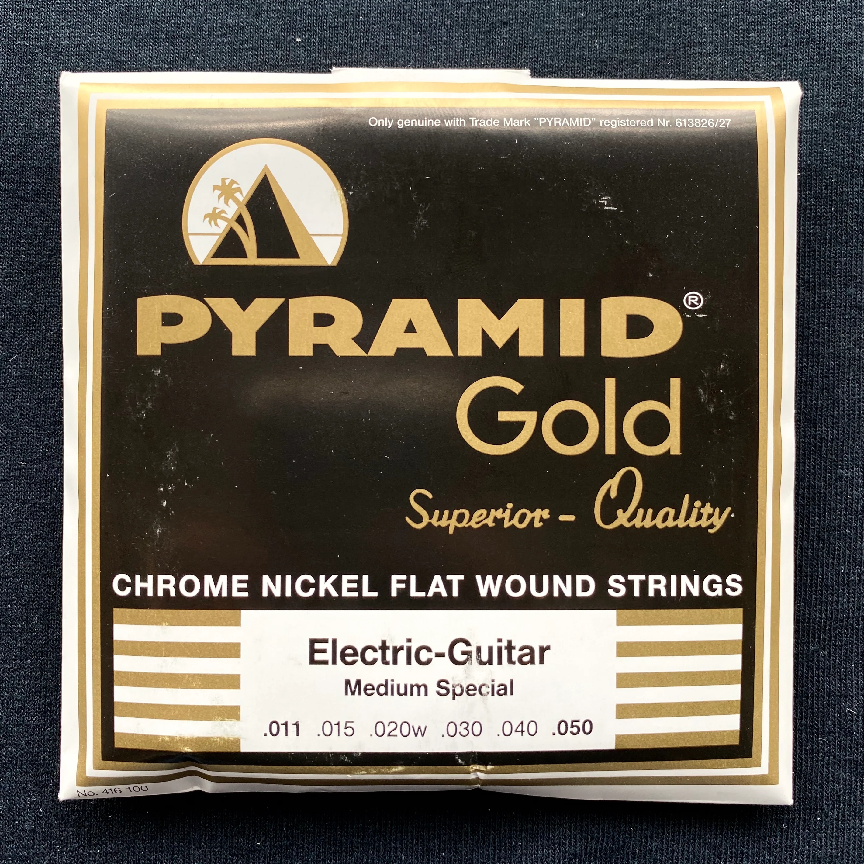 Pyramid Gold Chrome Nickel Flat wound Medium Special (11-50) Electric Guitar Strings