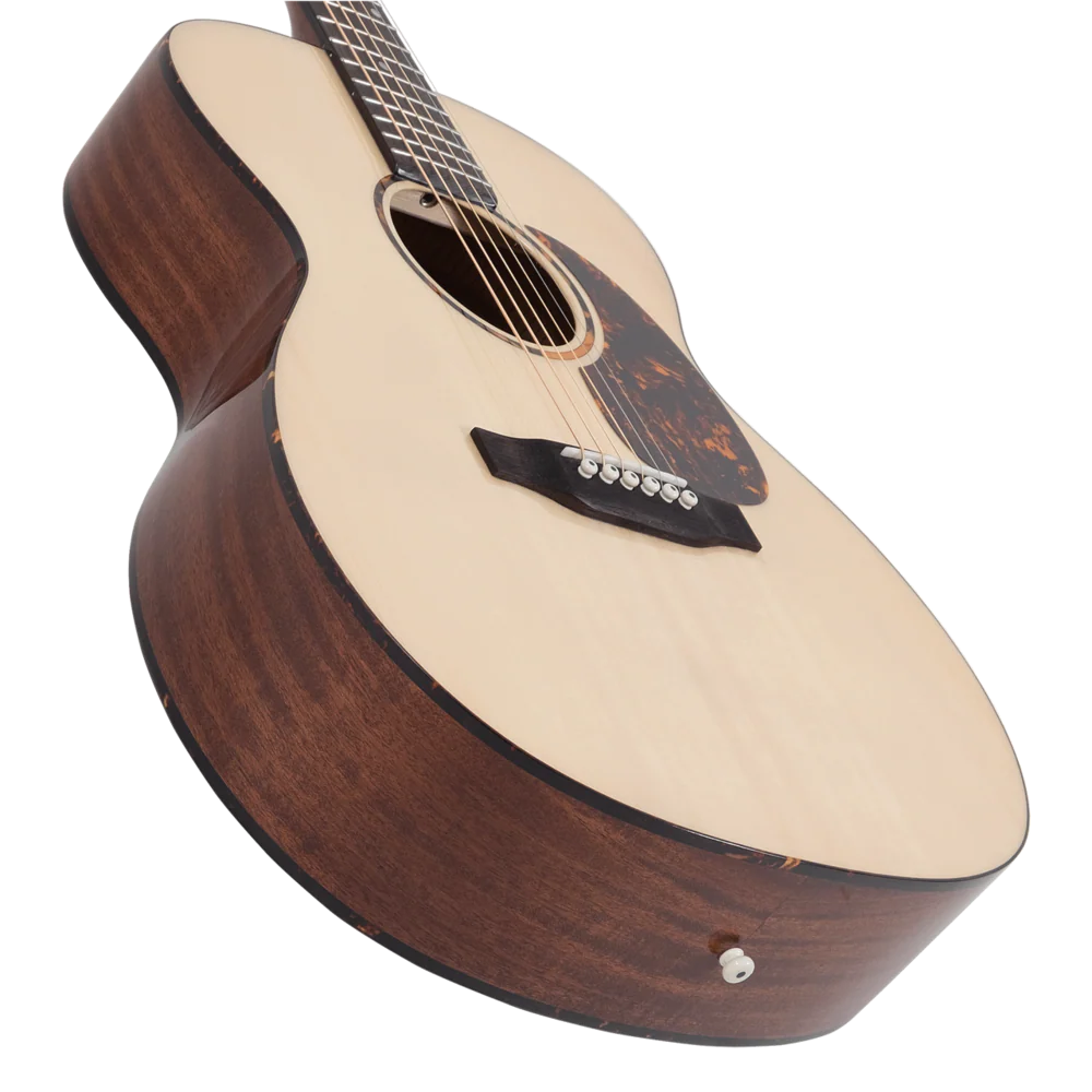 Recording King Solid Top 000 Guitar RO-G6 Natural Acoustic Guitar - Image 3