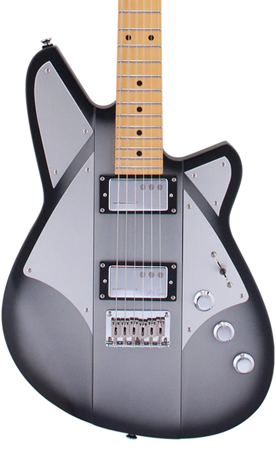 Reverend Billy Corgan Signature Maple Neck & Fingerboard Electric Guitar Satin Silver Burst