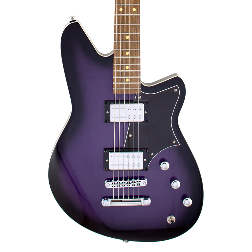 Reverend Descent RA Roasted Maple Neck Baritone Electric Guitar Purple Burst