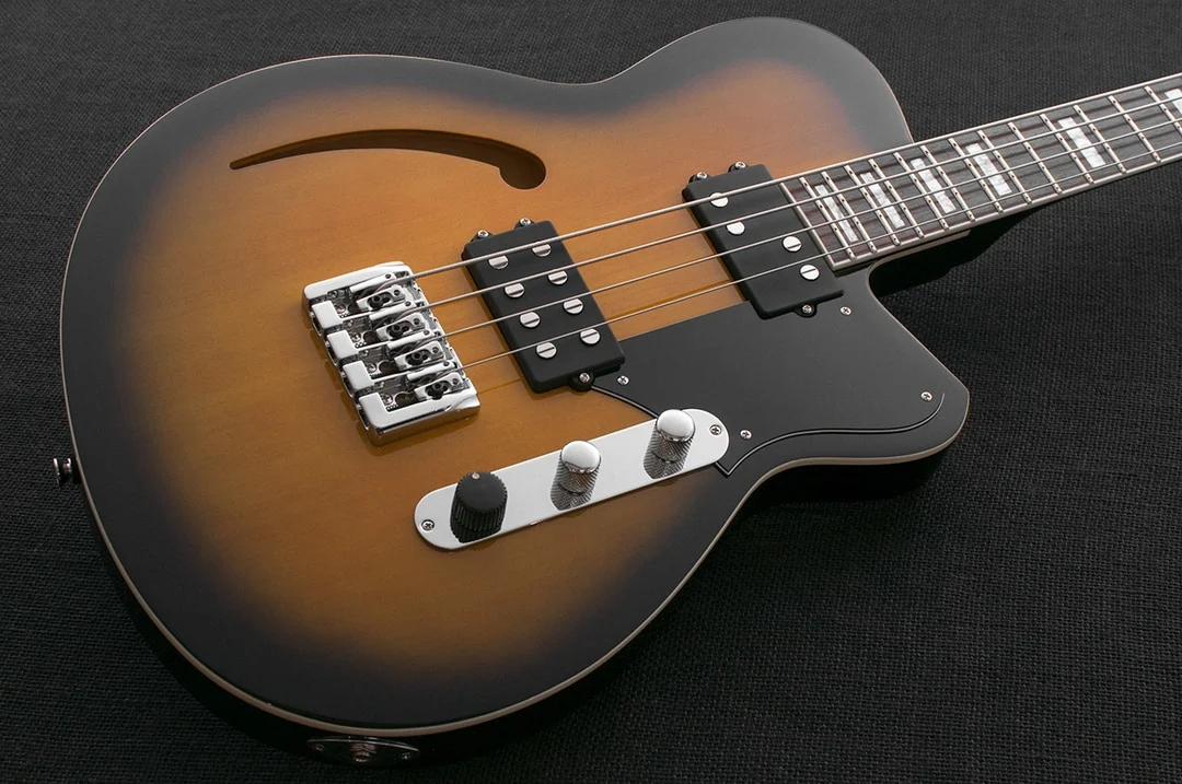 Reverend Dub King Electric Bass Guitar Tobacco Sunburst - Image 3